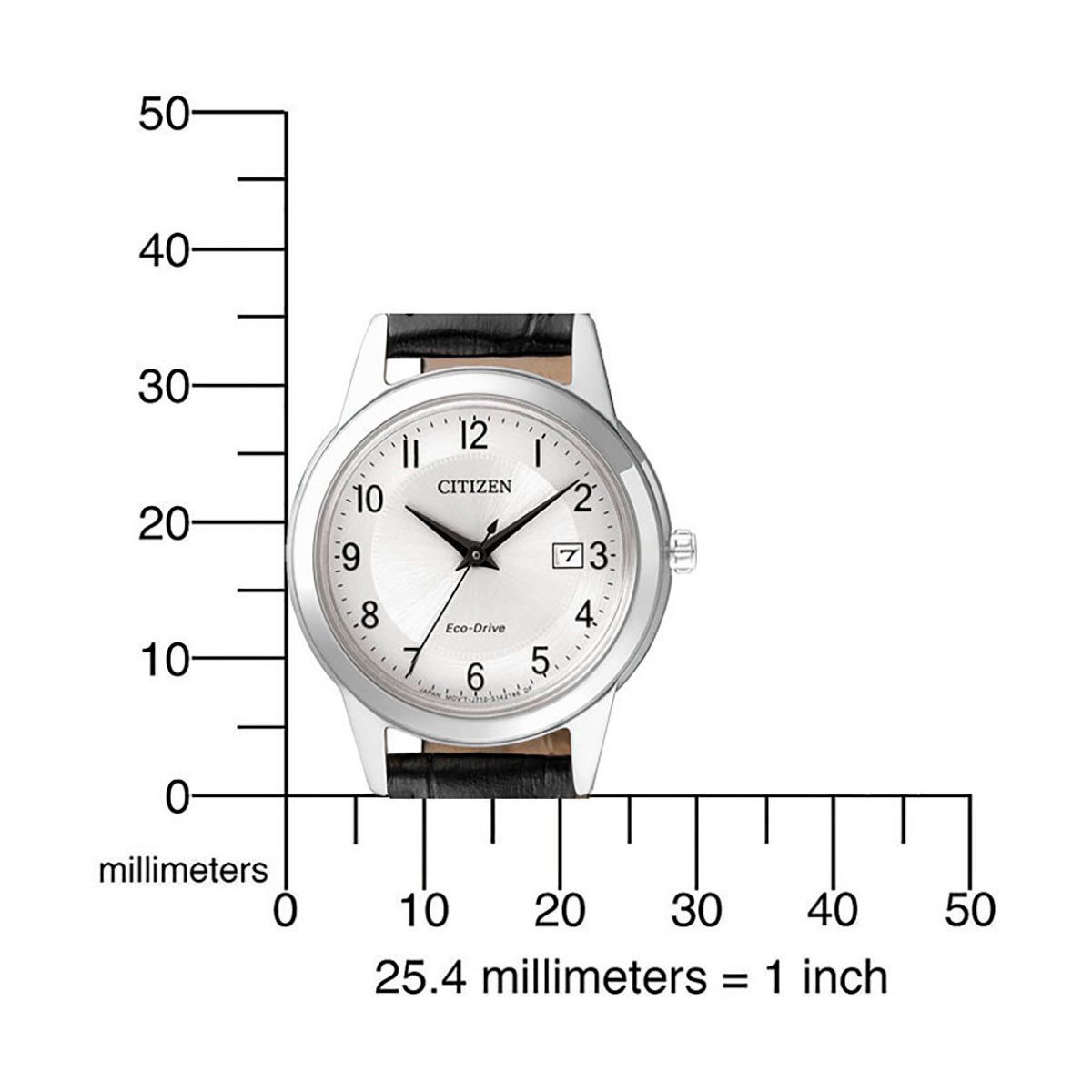 Citizen Solarhorloge FE1081-59B Horloge, dameshorloge, datum, leren band