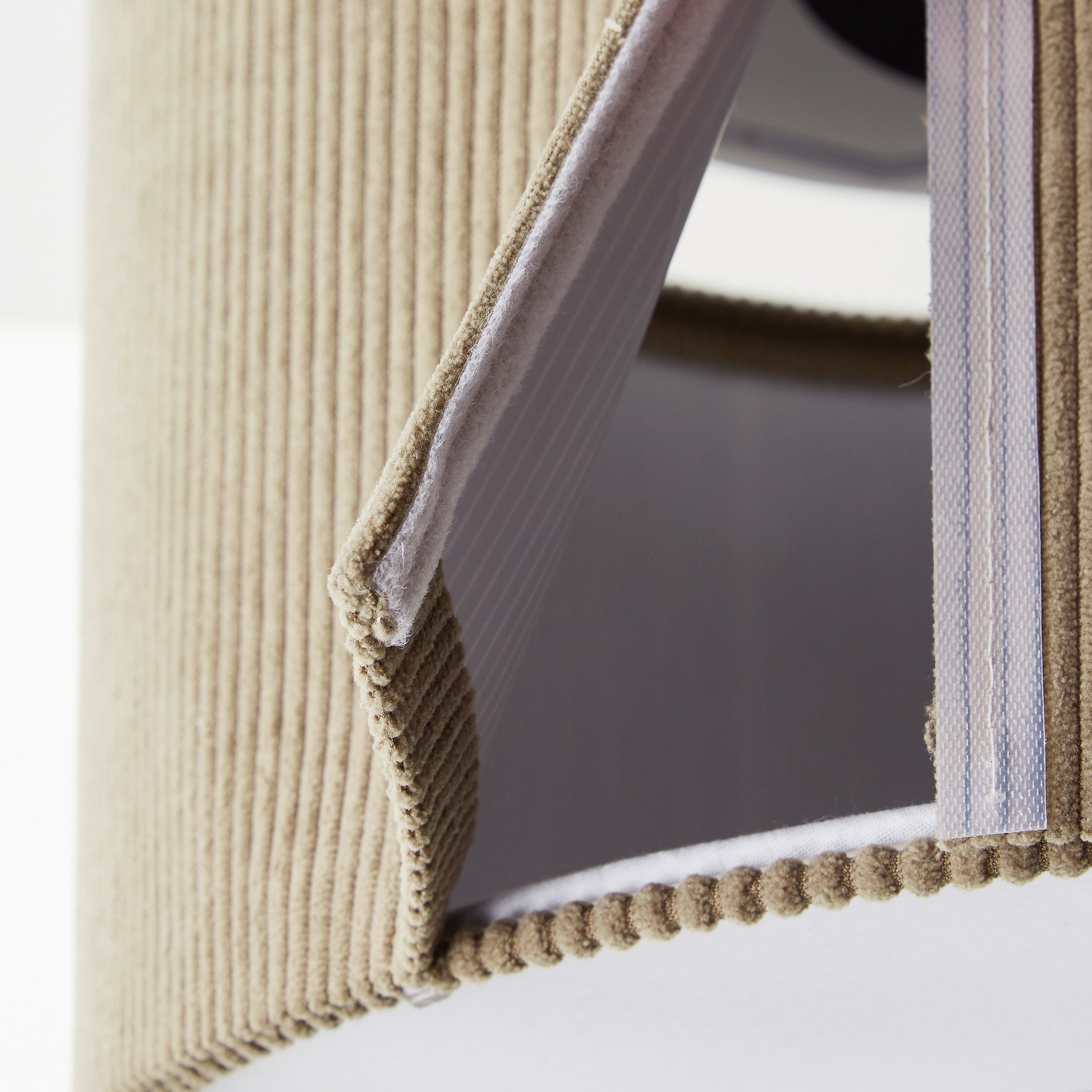 Brilliant Leuchten Hanglamp TONY met cord-lampenscherm, 150 x 35 cm, e27, inkortbaar, textiel