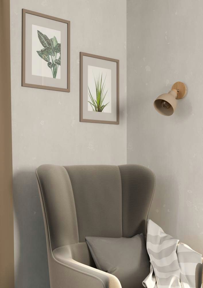 EGLO Plafondspot ARRECIFE Wandspot, staal, E27, IP20, slaapkamerlamp, hal lamp (1 stuk)