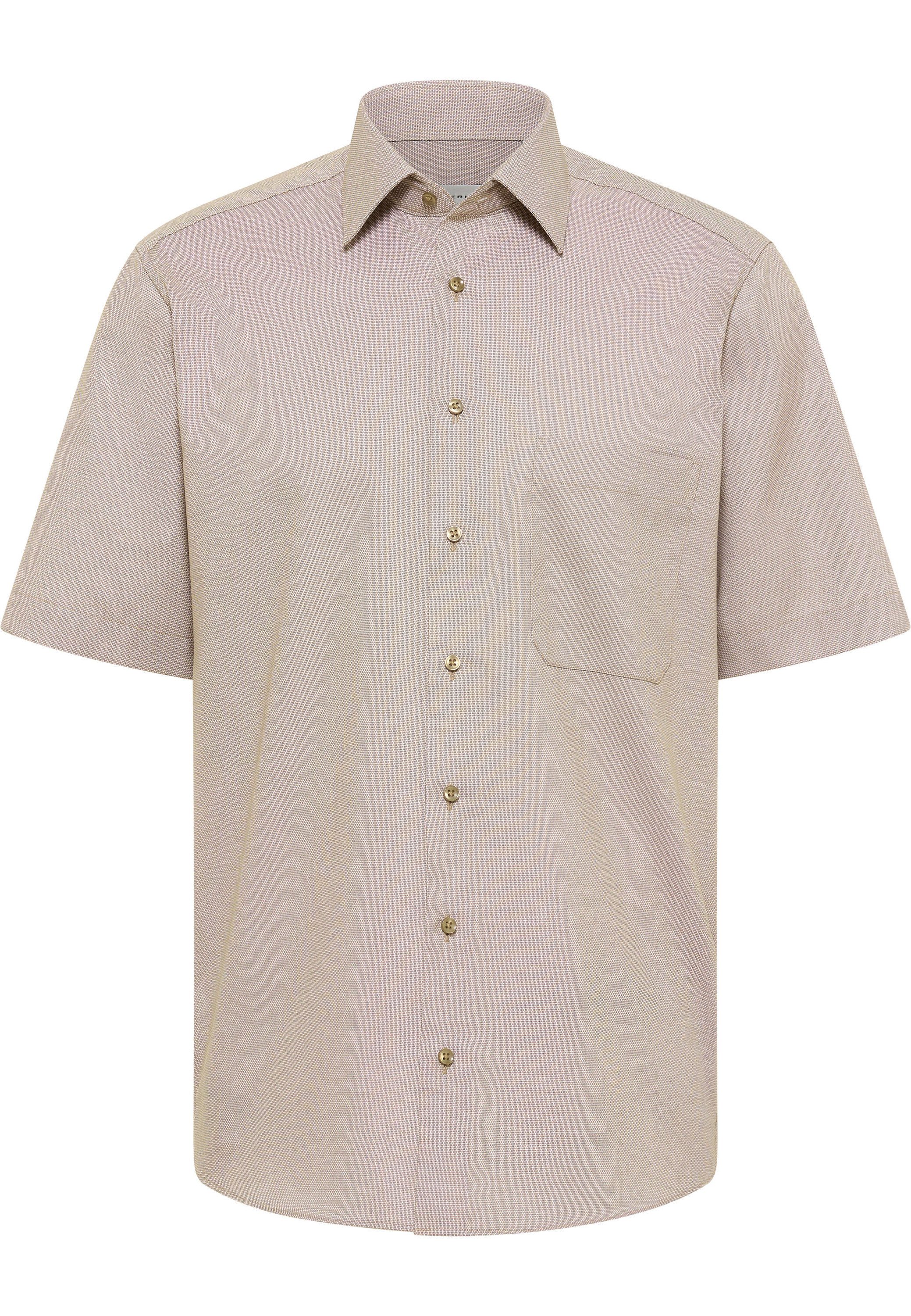 Eterna Overhemd met korte mouwen Comfort fit NON IRON (strijkvrij)