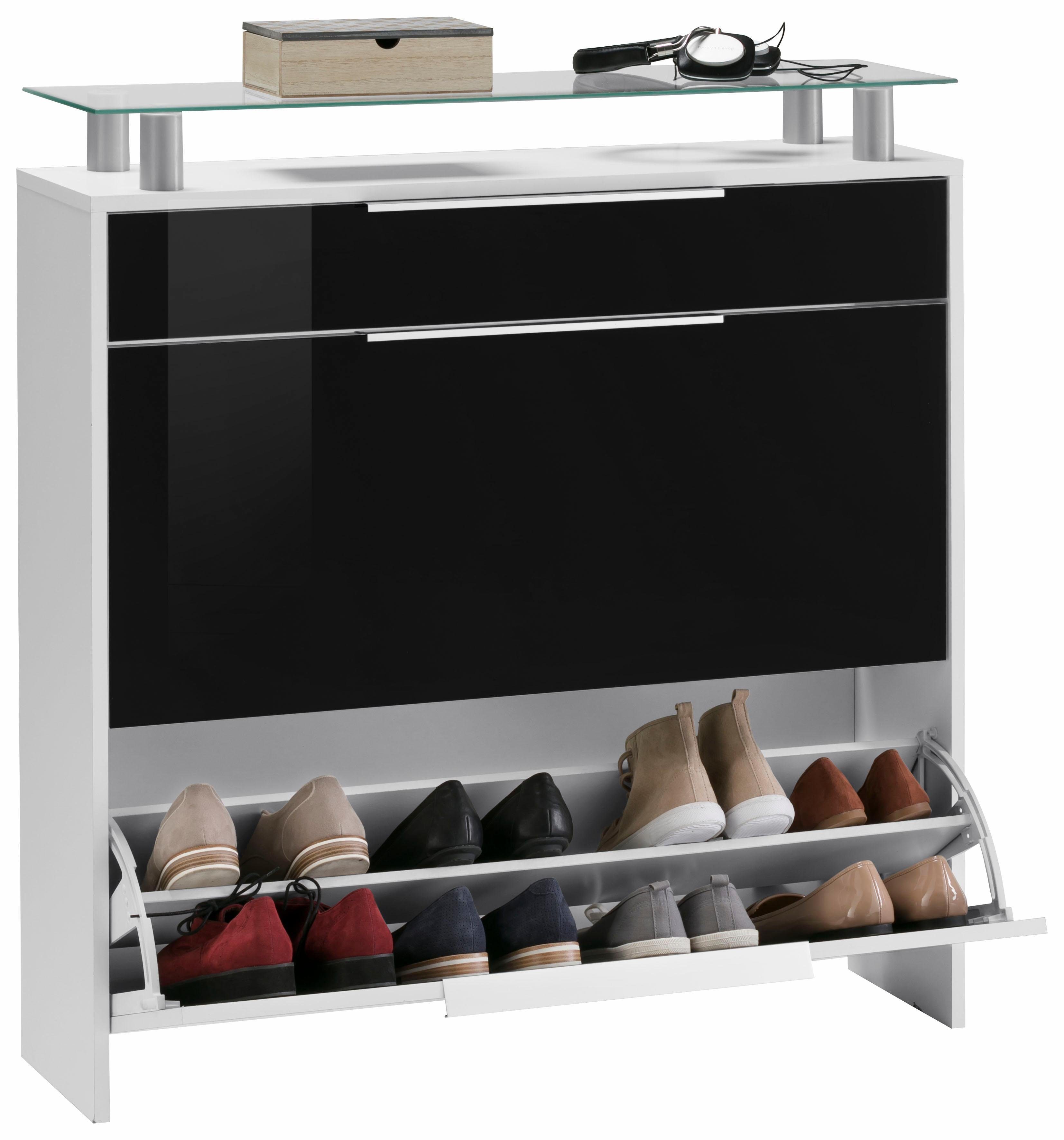 borchardt Möbel Schoenenkast Oliva Breedte 89 cm, hangend, met 2 dubbele trommels en 1 lade