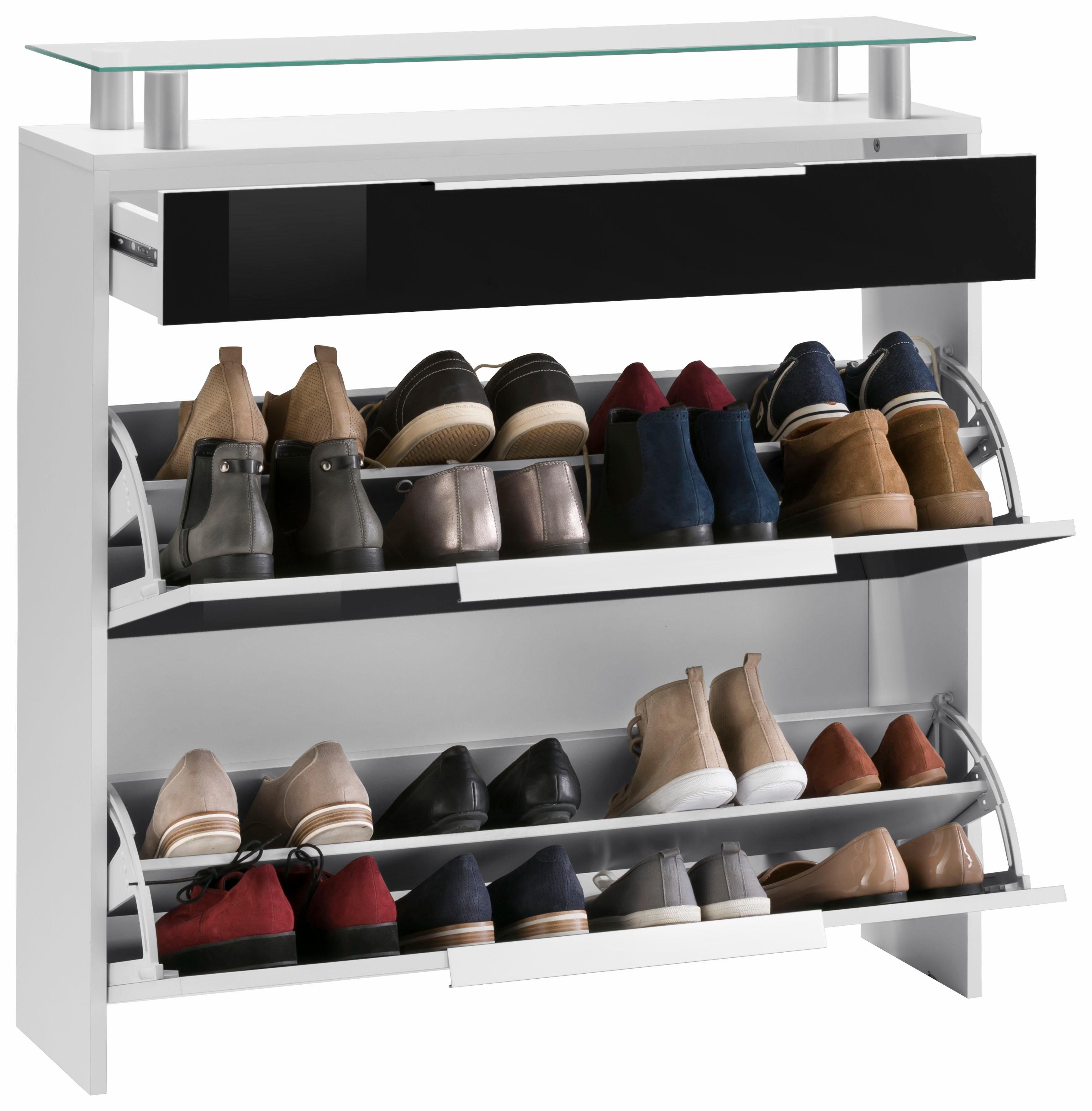 borchardt Möbel Schoenenkast Oliva Breedte 89 cm, hangend, met 2 dubbele trommels en 1 lade