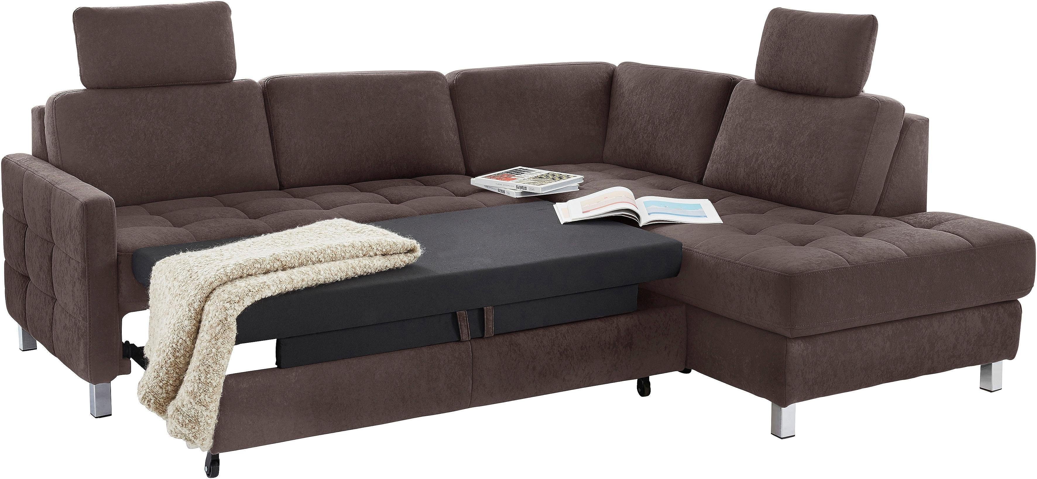 sit&more Hoekbank Pablo L-vorm optioneel met slaapfunctie