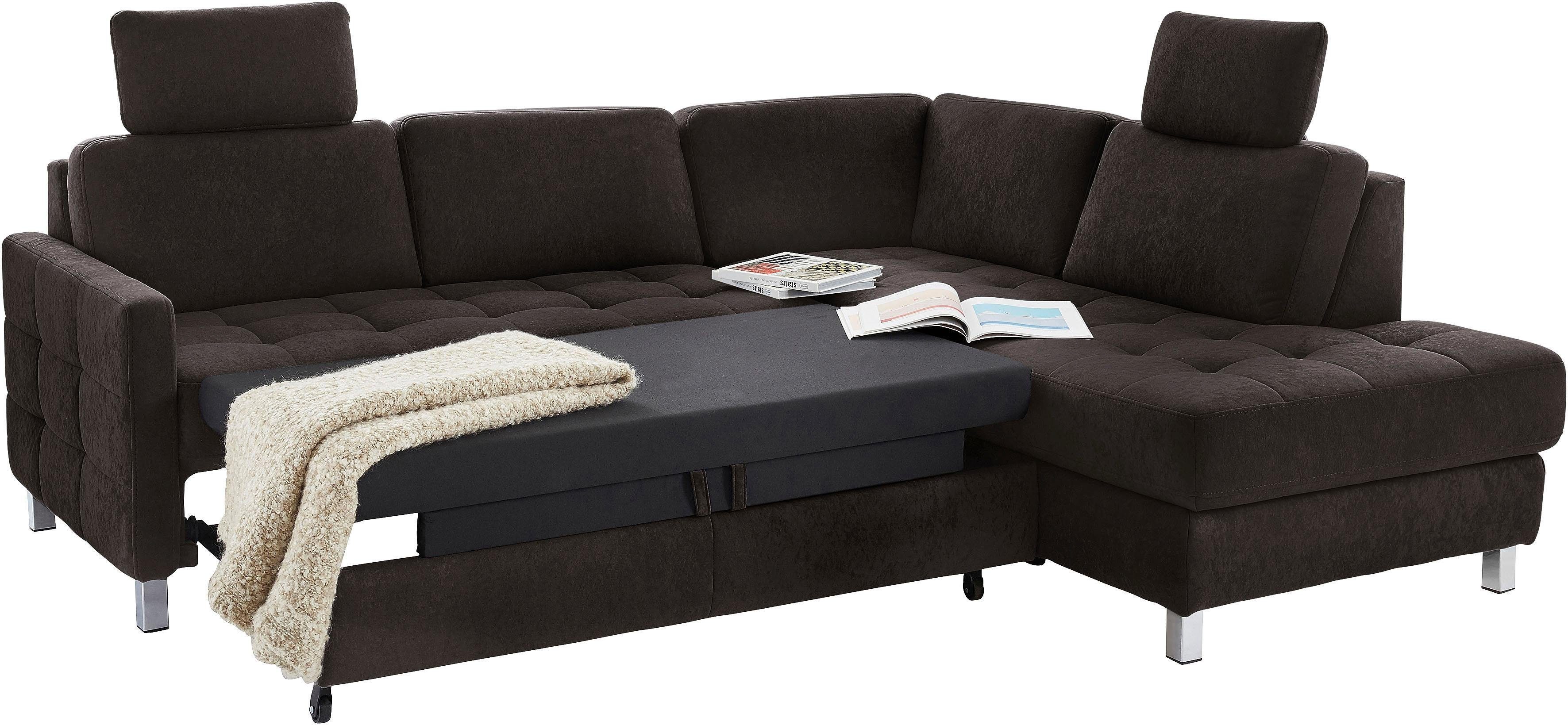 sit&more Hoekbank Pablo L-vorm optioneel met slaapfunctie