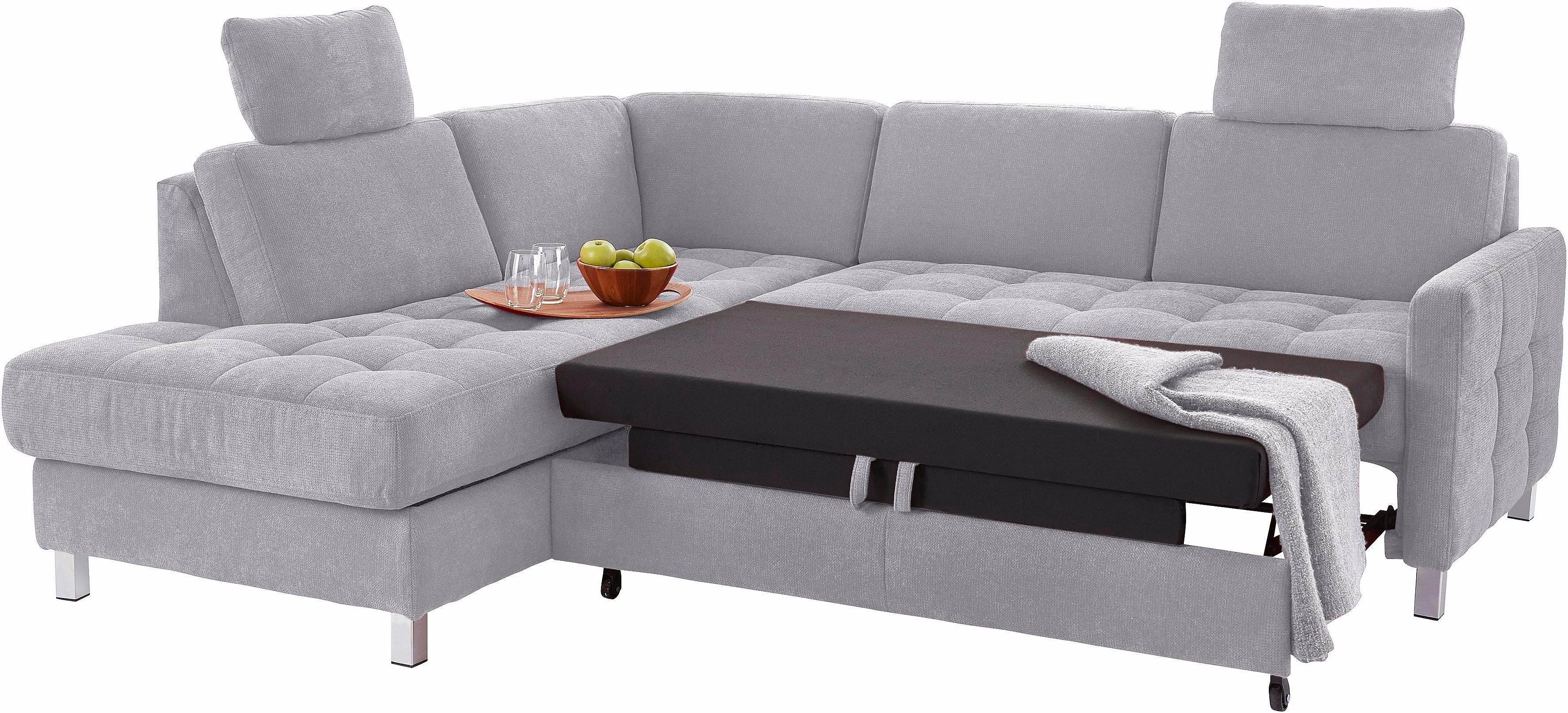 sit&more Hoekbank Pablo L-vorm optioneel met slaapfunctie