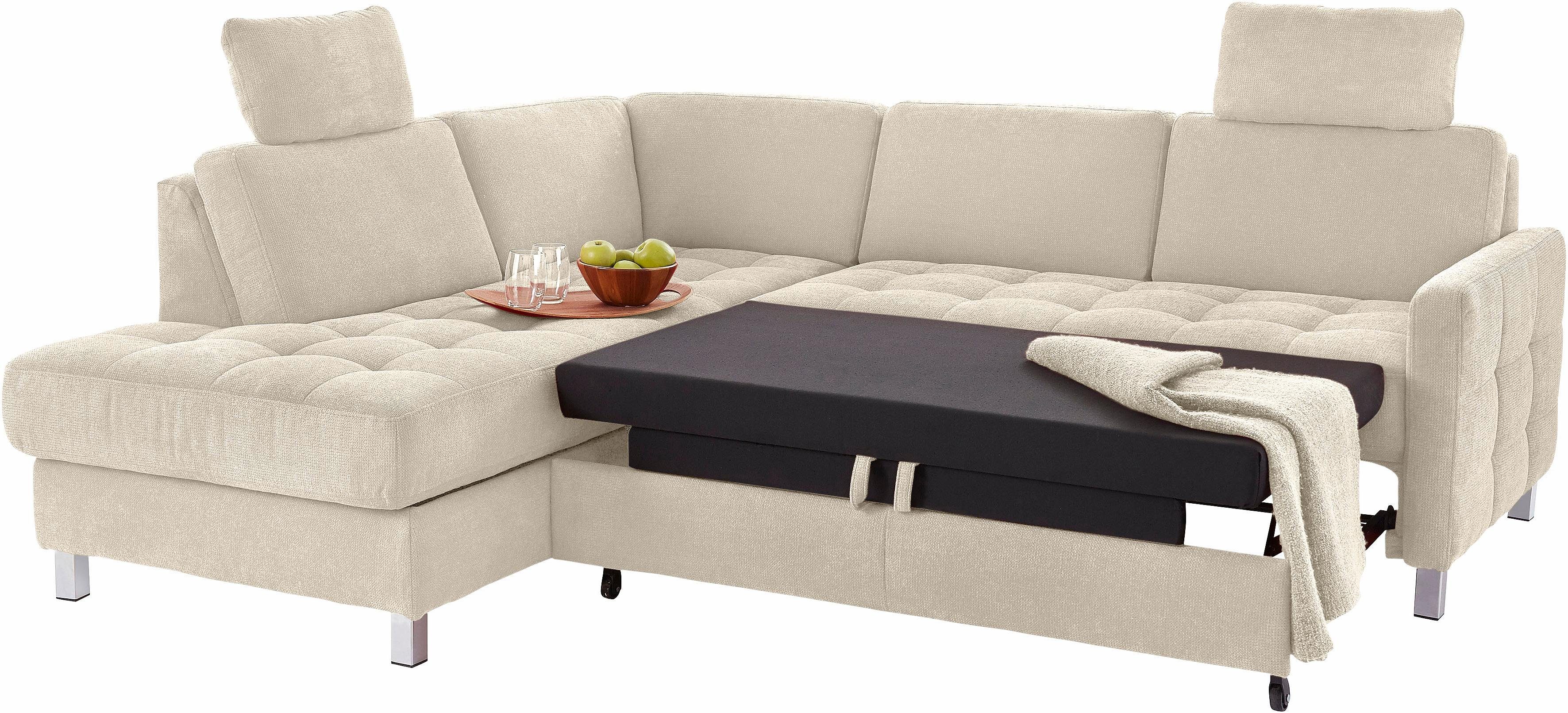 sit&more Hoekbank Pablo L-vorm optioneel met slaapfunctie