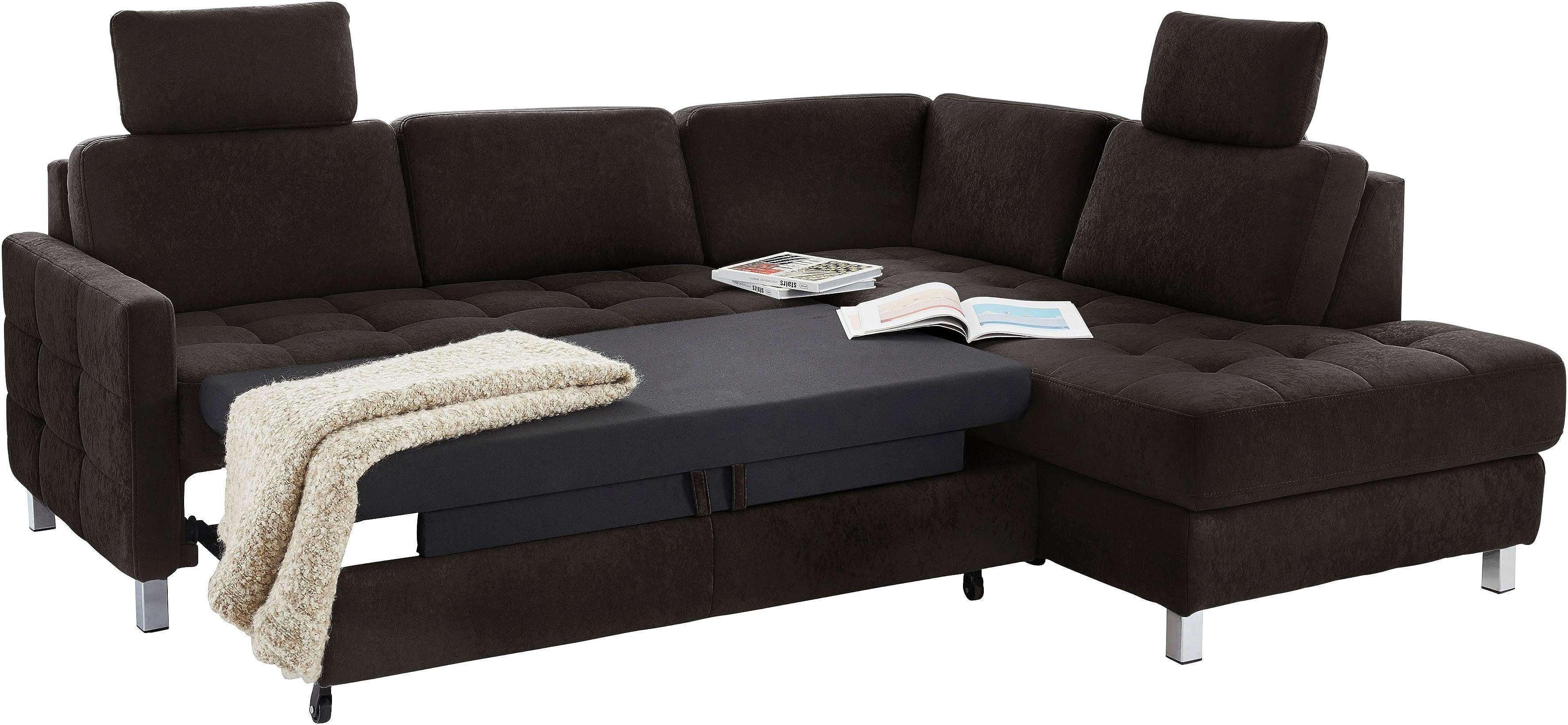 sit&more Hoekbank Pablo L-vorm optioneel met slaapfunctie
