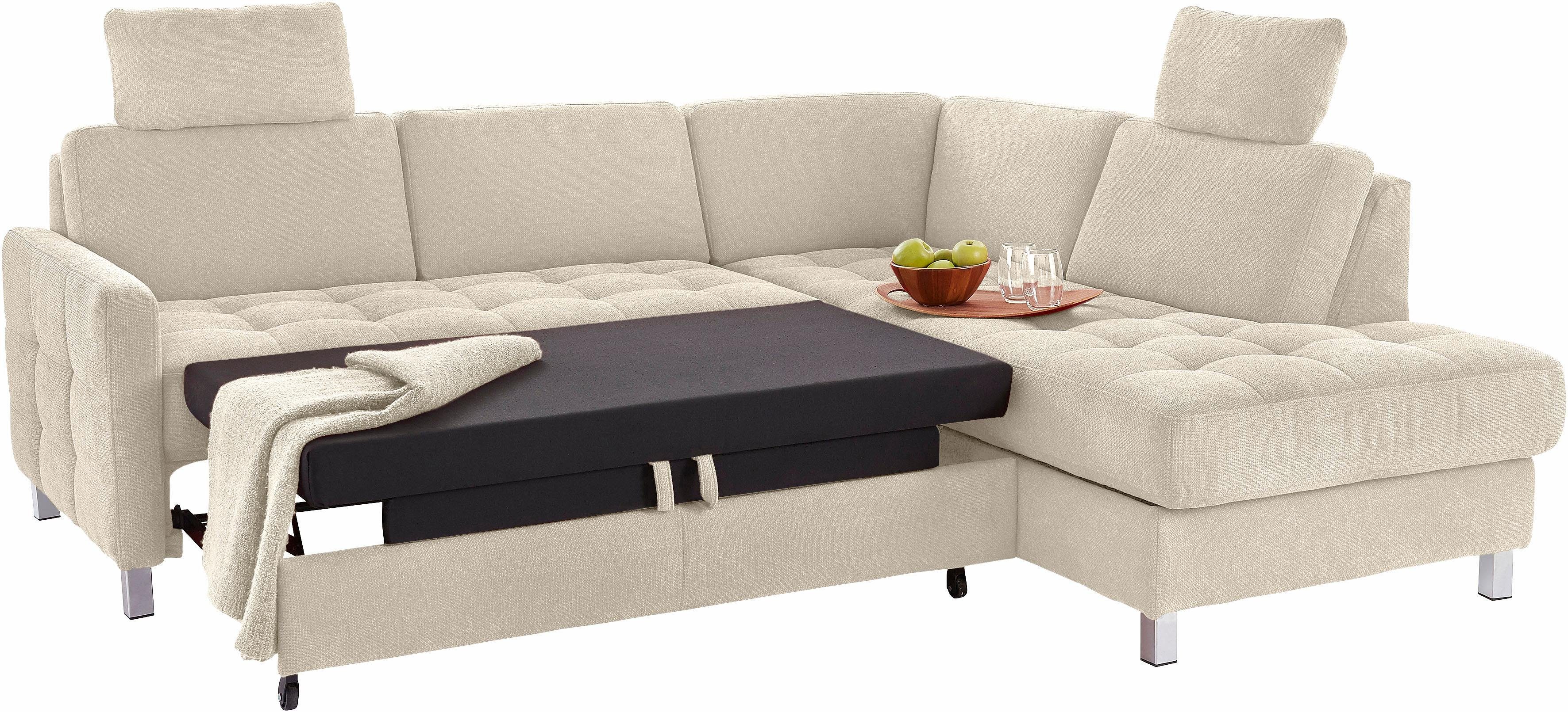 sit&more Hoekbank Pablo L-vorm optioneel met slaapfunctie