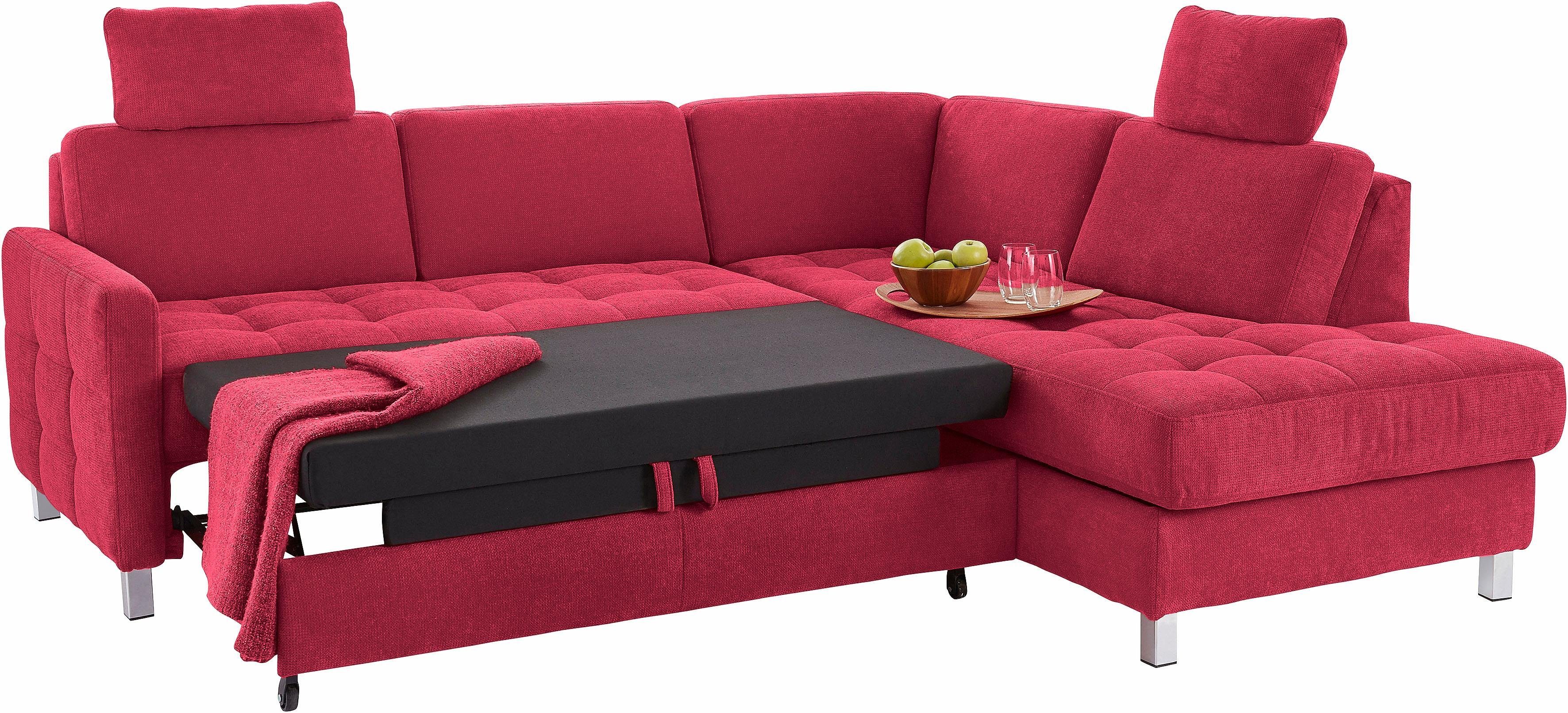sit&more Hoekbank Pablo L-vorm optioneel met slaapfunctie