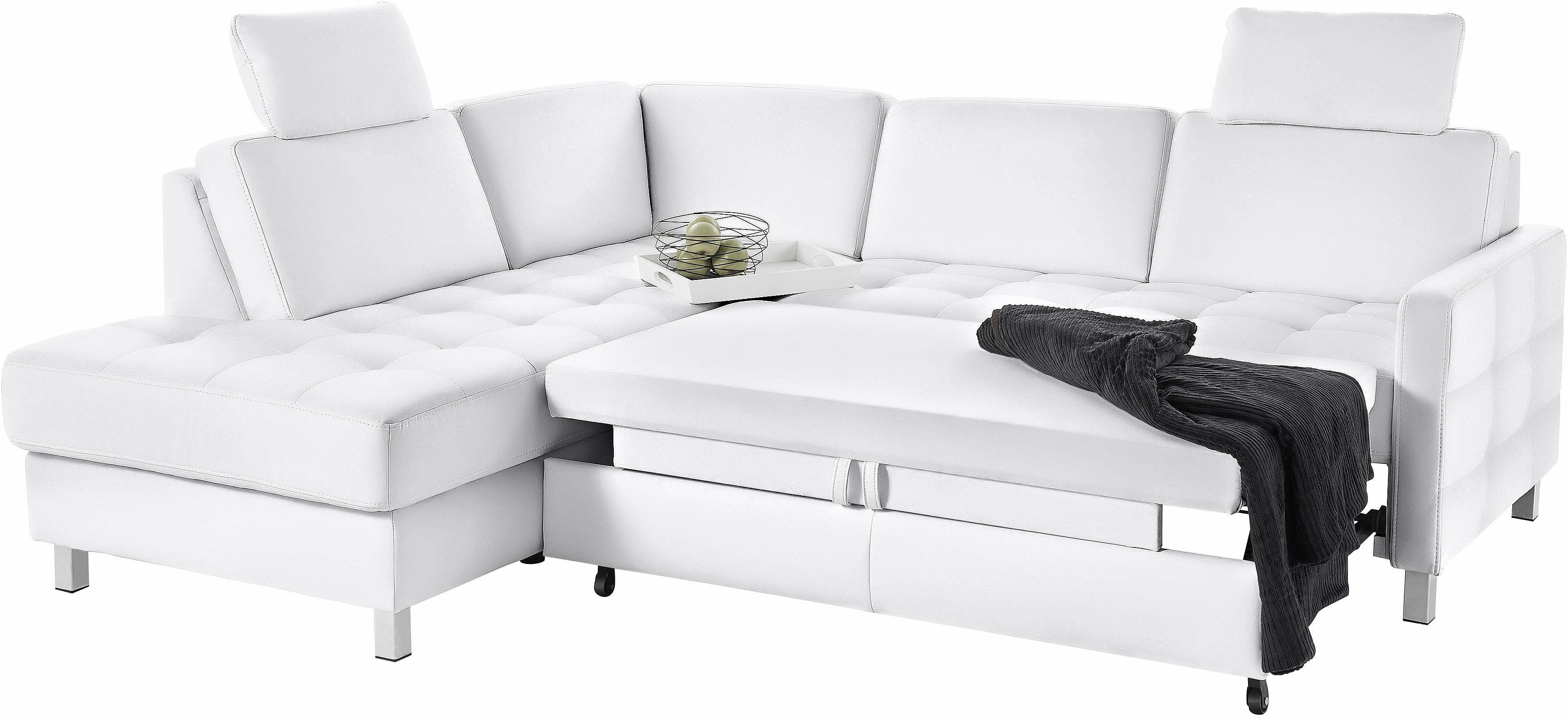sit&more Hoekbank Pablo L-vorm optioneel met slaapfunctie