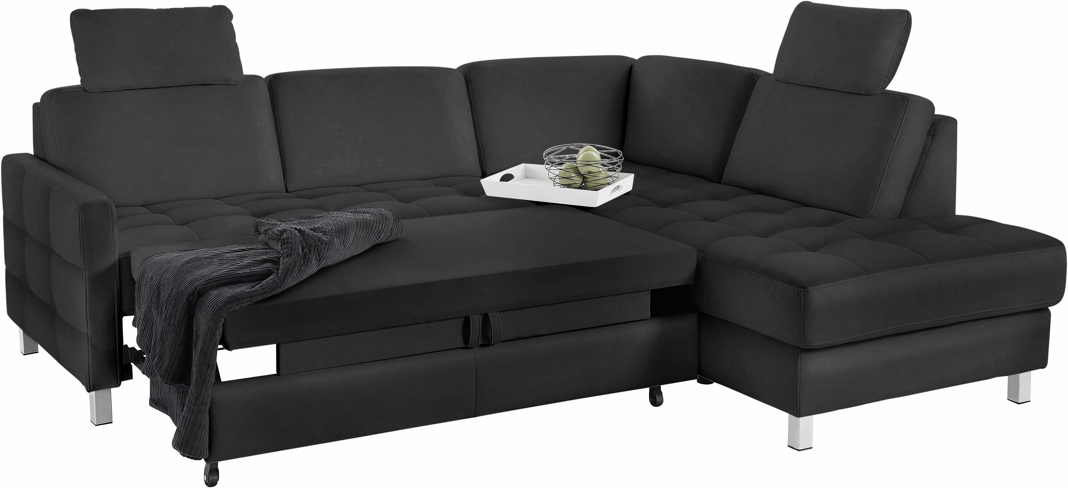 sit&more Hoekbank Pablo L-vorm optioneel met slaapfunctie