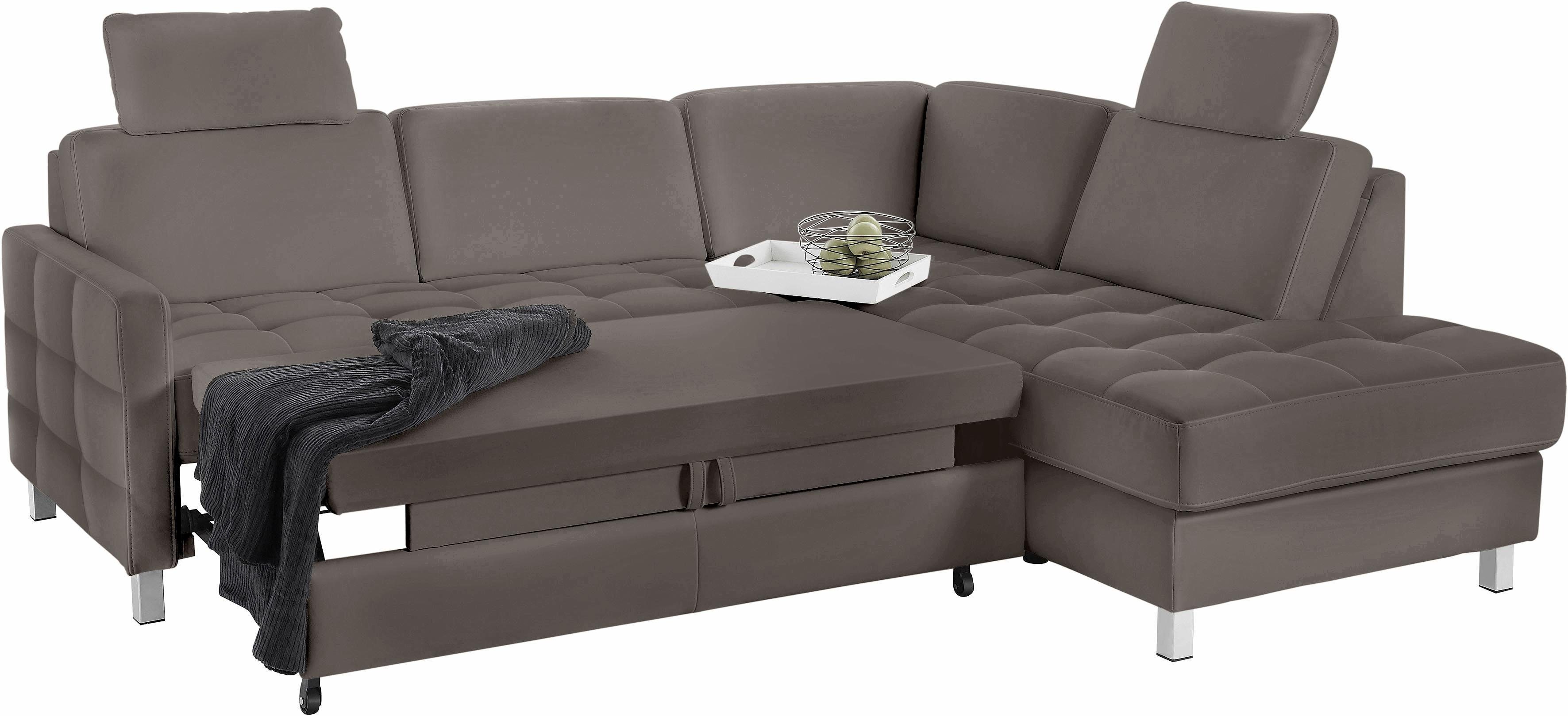 sit&more Hoekbank Pablo L-vorm optioneel met slaapfunctie
