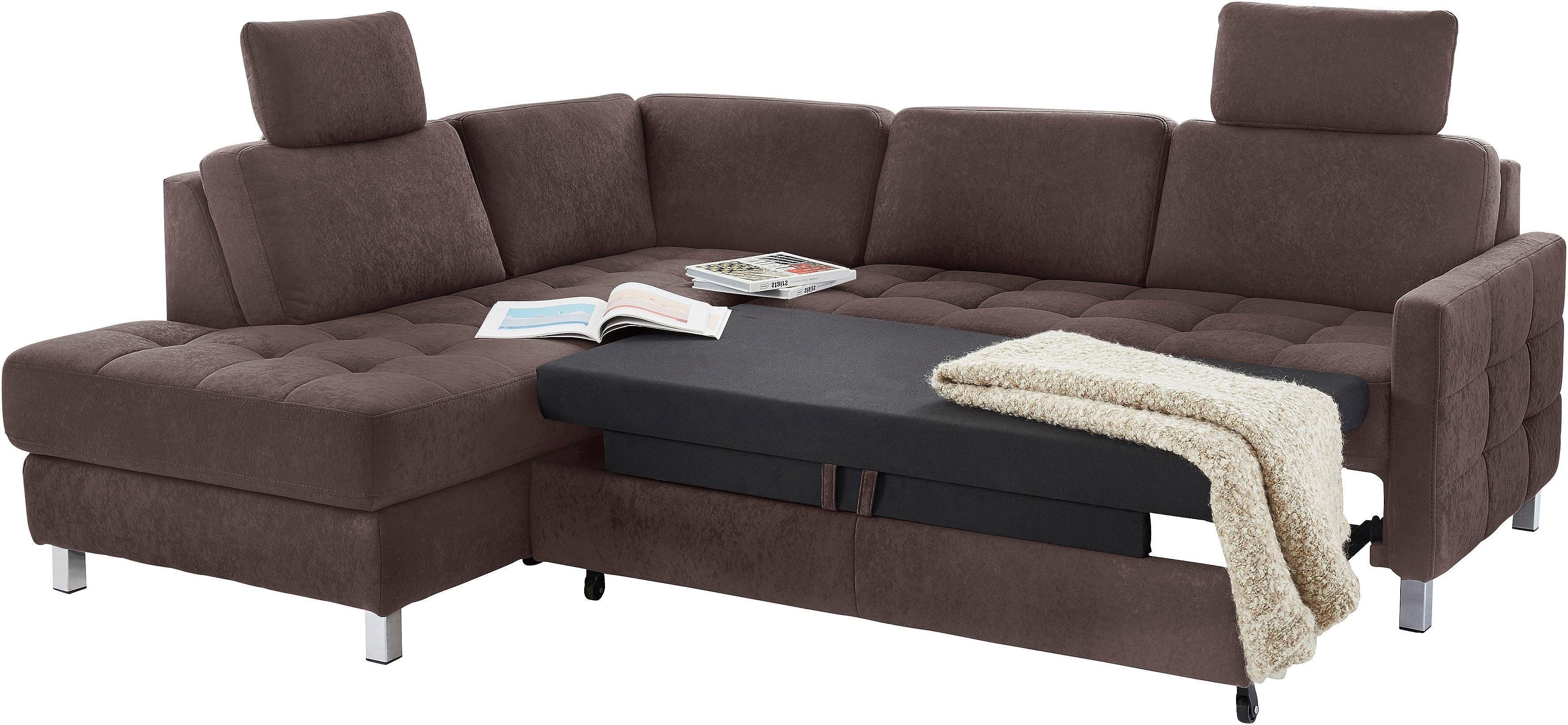 sit&more Hoekbank Pablo L-vorm optioneel met slaapfunctie