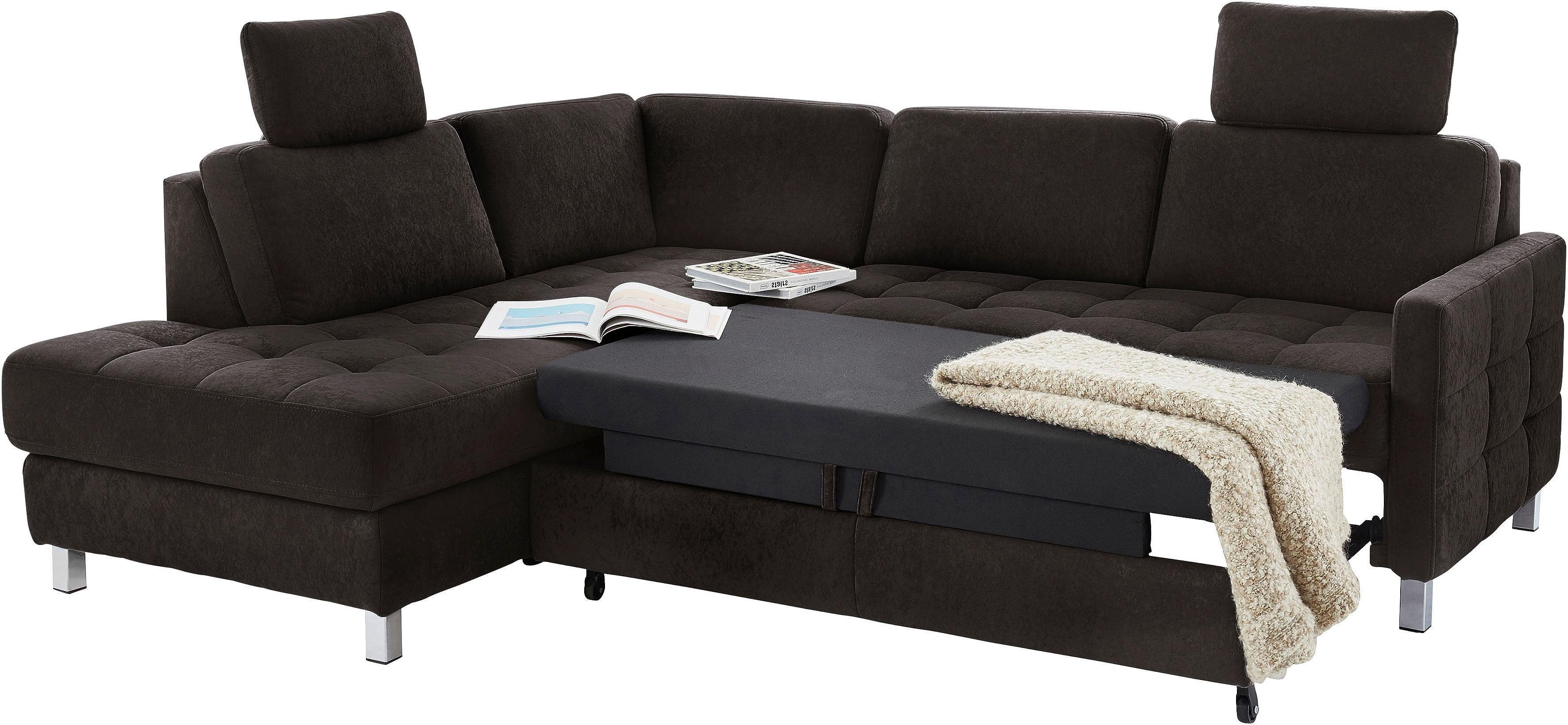 sit&more Hoekbank Pablo L-vorm optioneel met slaapfunctie