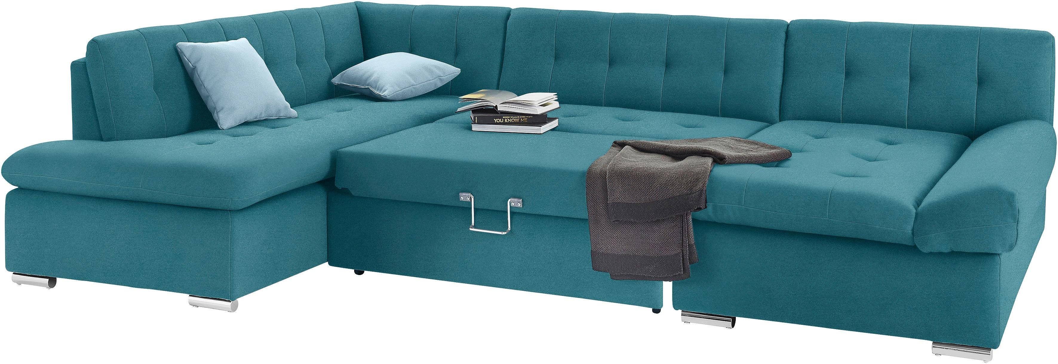 TRENDMANUFAKTUR Zithoek Reggae II, incl. armleuningverstelling, tijdloos modern, comfortabel, U-vorm