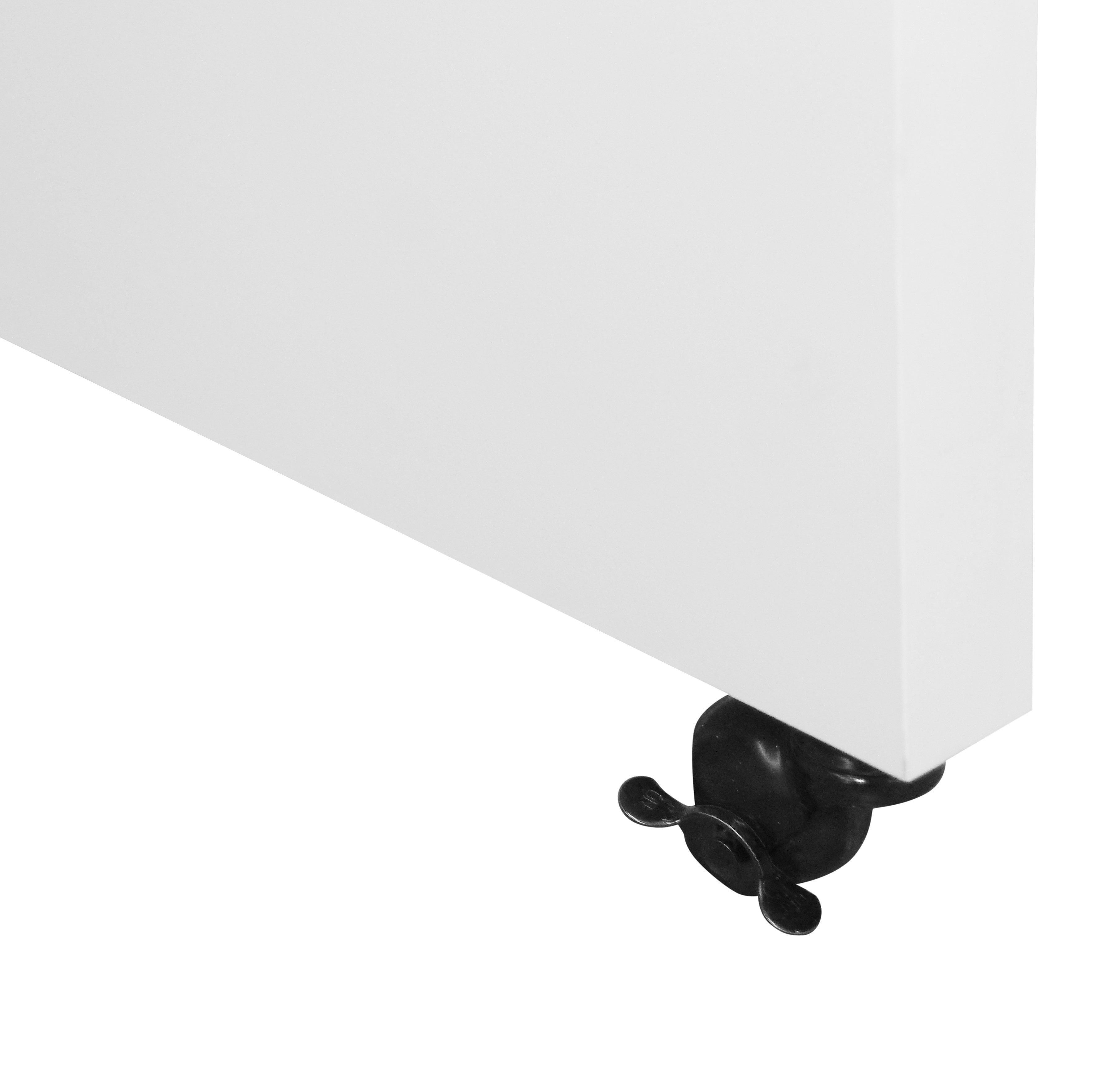 Places of Style Bureau Lopar, hoekbureau , rolbaar tafel-element, ruime werkruimte, hoek 180x129 cm