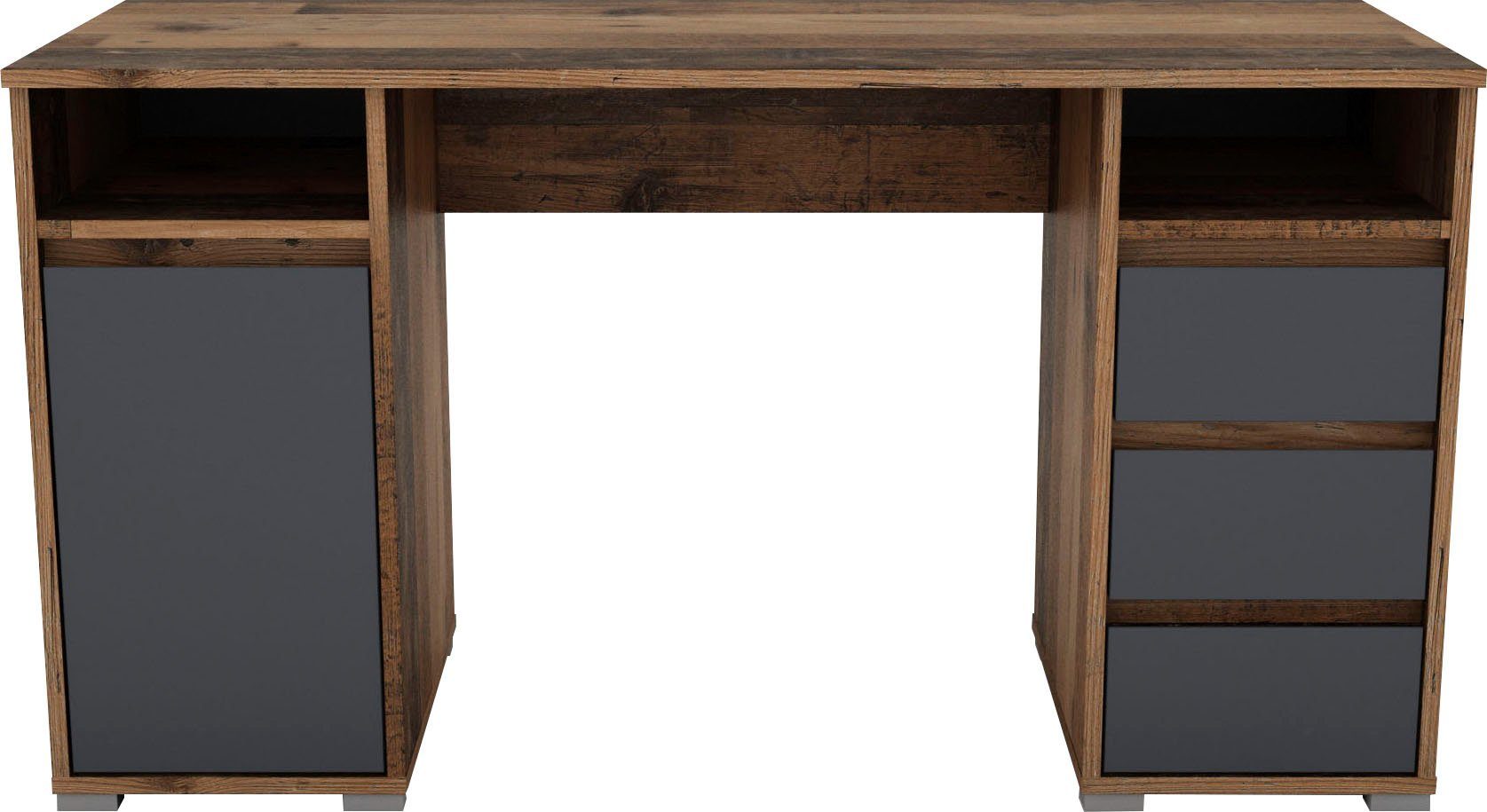 byLIVING Bureau Lobo Breedte 138 cm, computertafel met lades, in modern design