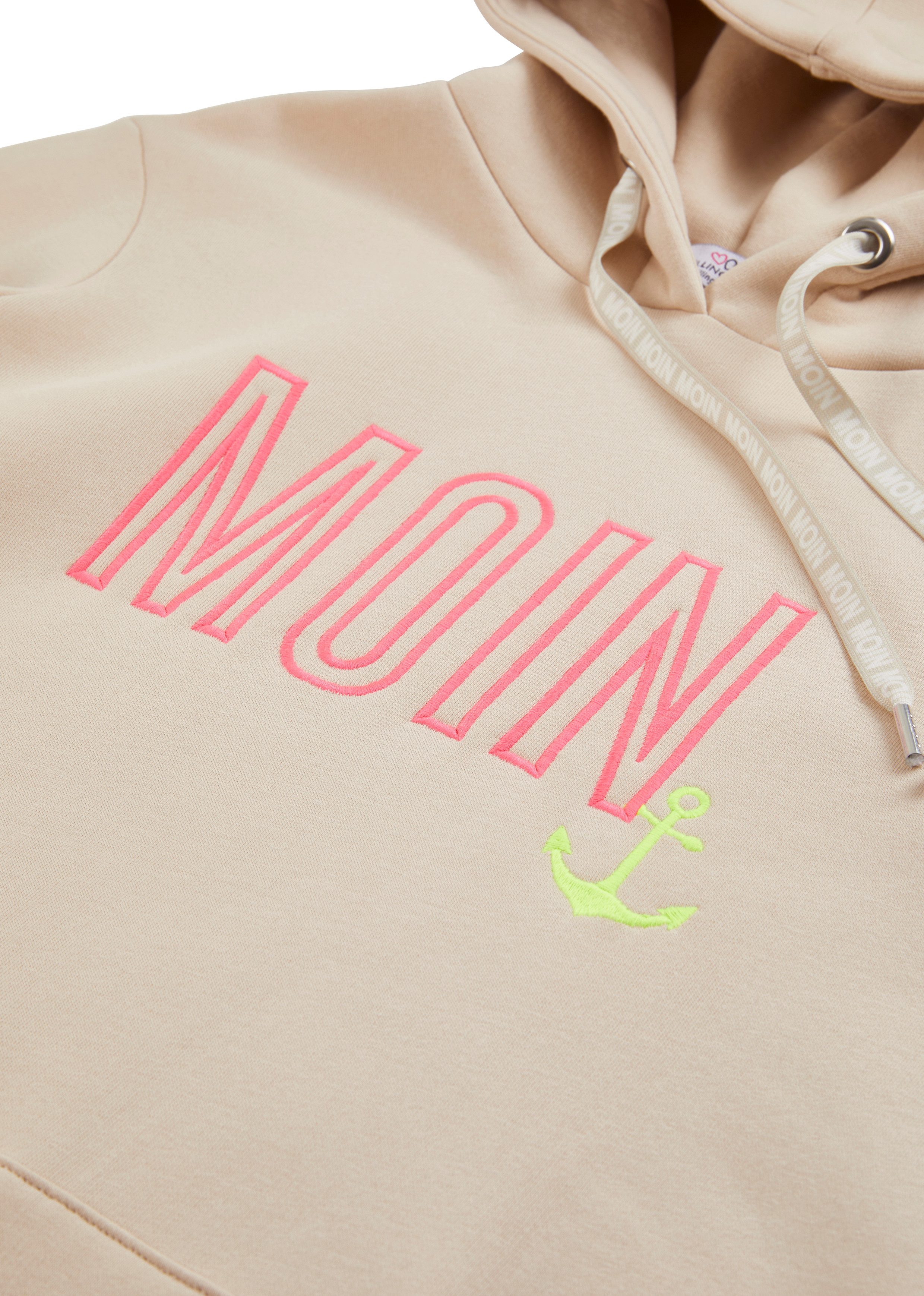 Zwillingsherz Hoodie Limited Edition met capuchon, geborduurd "moin" en ankerontwerp, exclusief bij otto