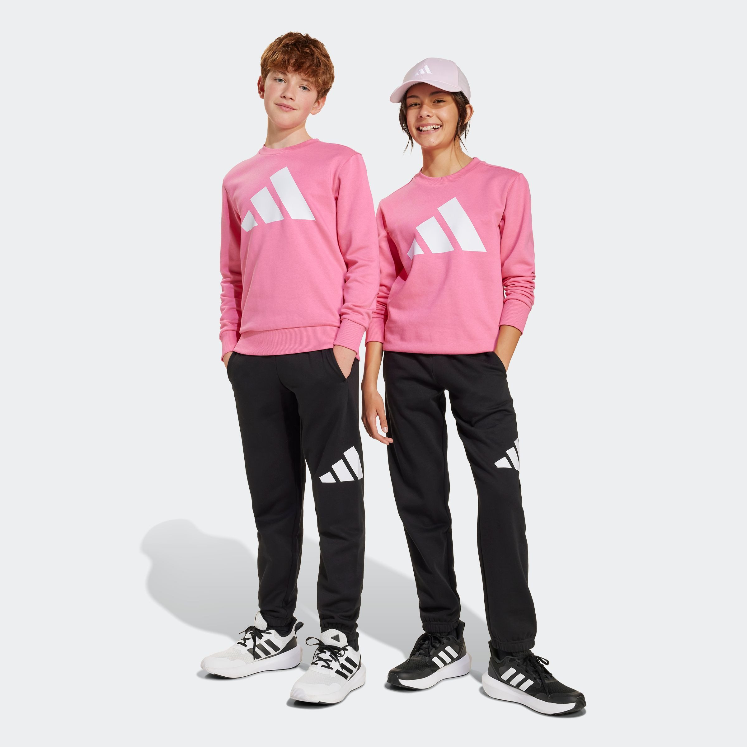 adidas Sportswear Trainingspak J BL FL JOG 240 (2-delig) kinderen trainingspakken maat 176 roze