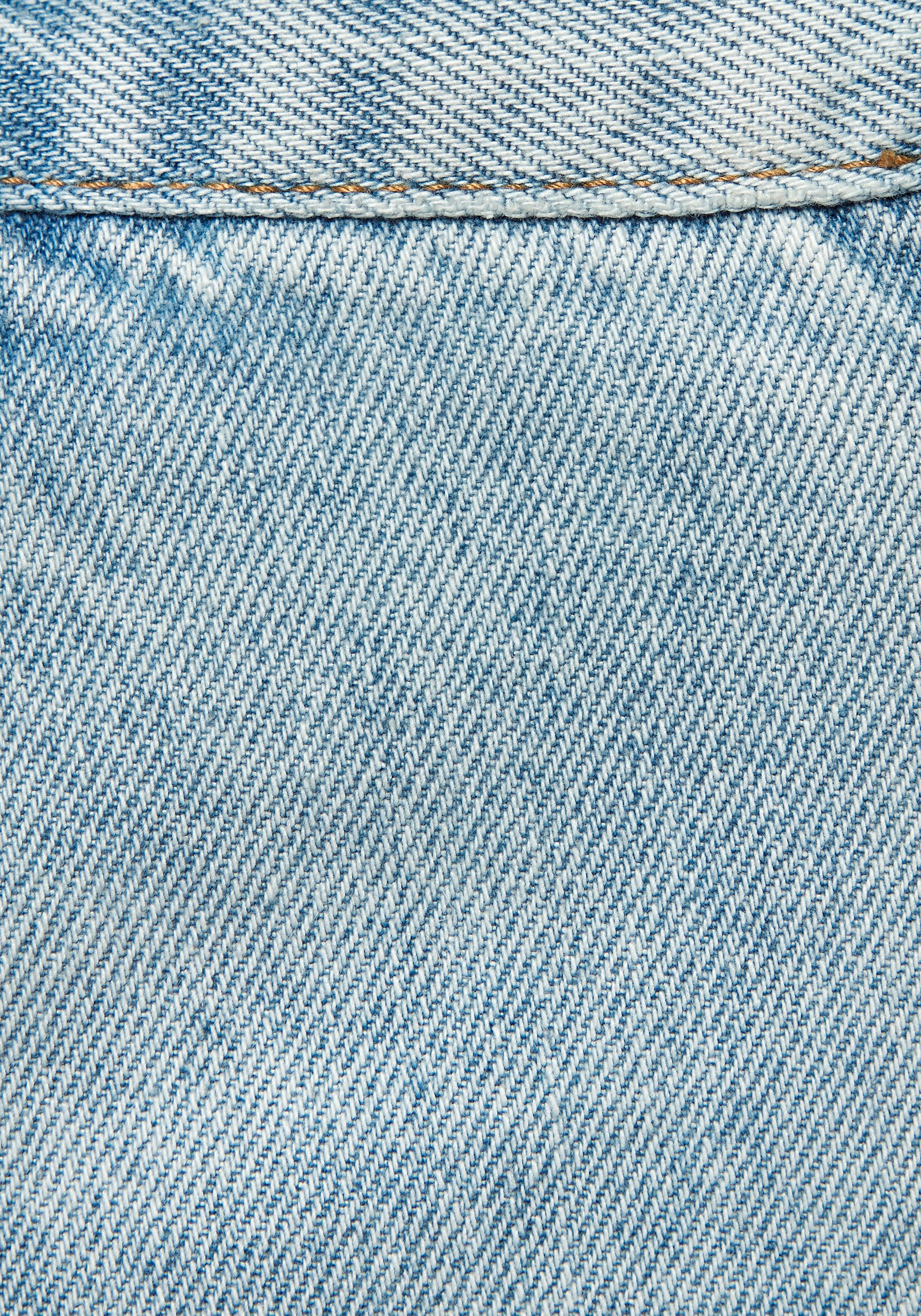 Venice Beach Jeansbermuda met franjes aan de zoom, casual shorts