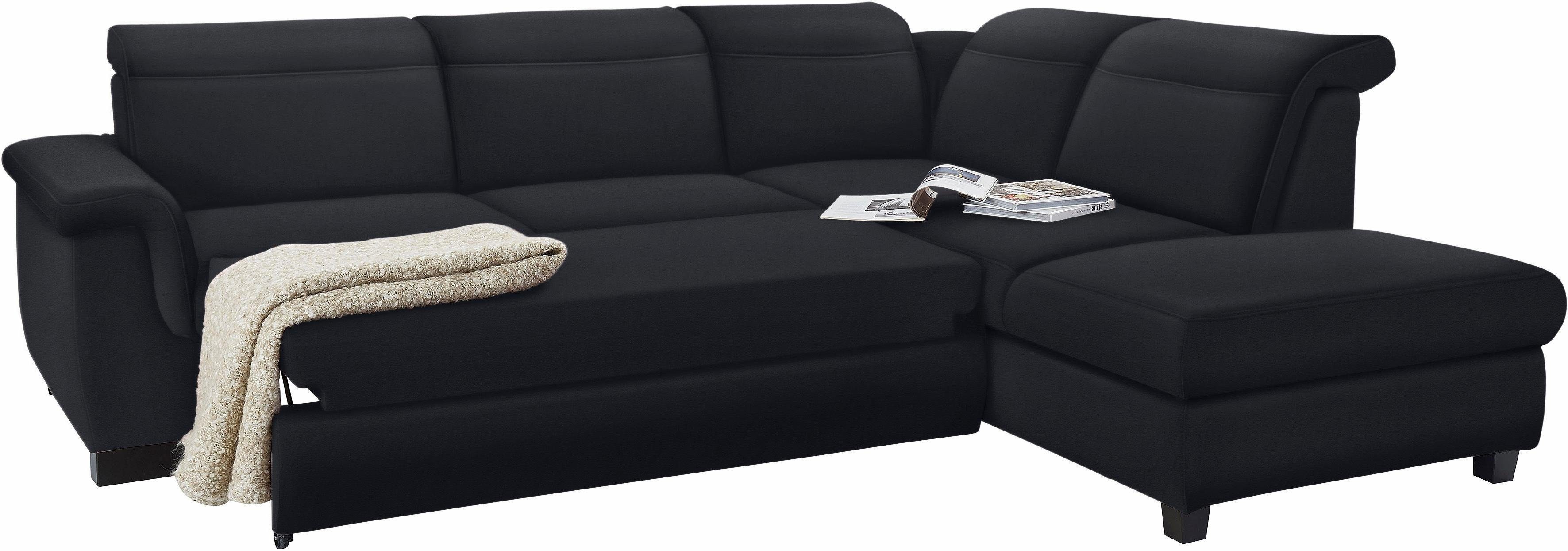 DOMO collection Hoekbank Sully comfortabel sofa, OTTOs Choice, L-vorm naar keuze met slaapfunctie en hoofd- resp. verstelbare rugleuning
