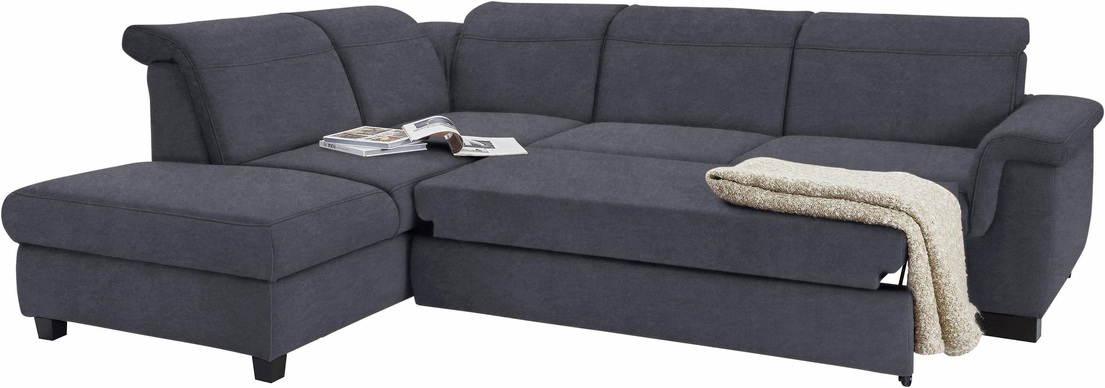 DOMO collection Hoekbank Sully comfortabel sofa, OTTOs Choice, L-vorm naar keuze met slaapfunctie en hoofd- resp. verstelbare rugleuning