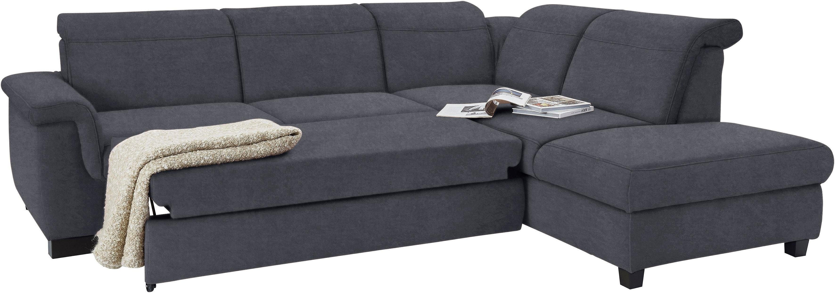 DOMO collection Hoekbank Sully comfortabel sofa, OTTOs Choice, L-vorm naar keuze met slaapfunctie en hoofd- resp. verstelbare rugleuning