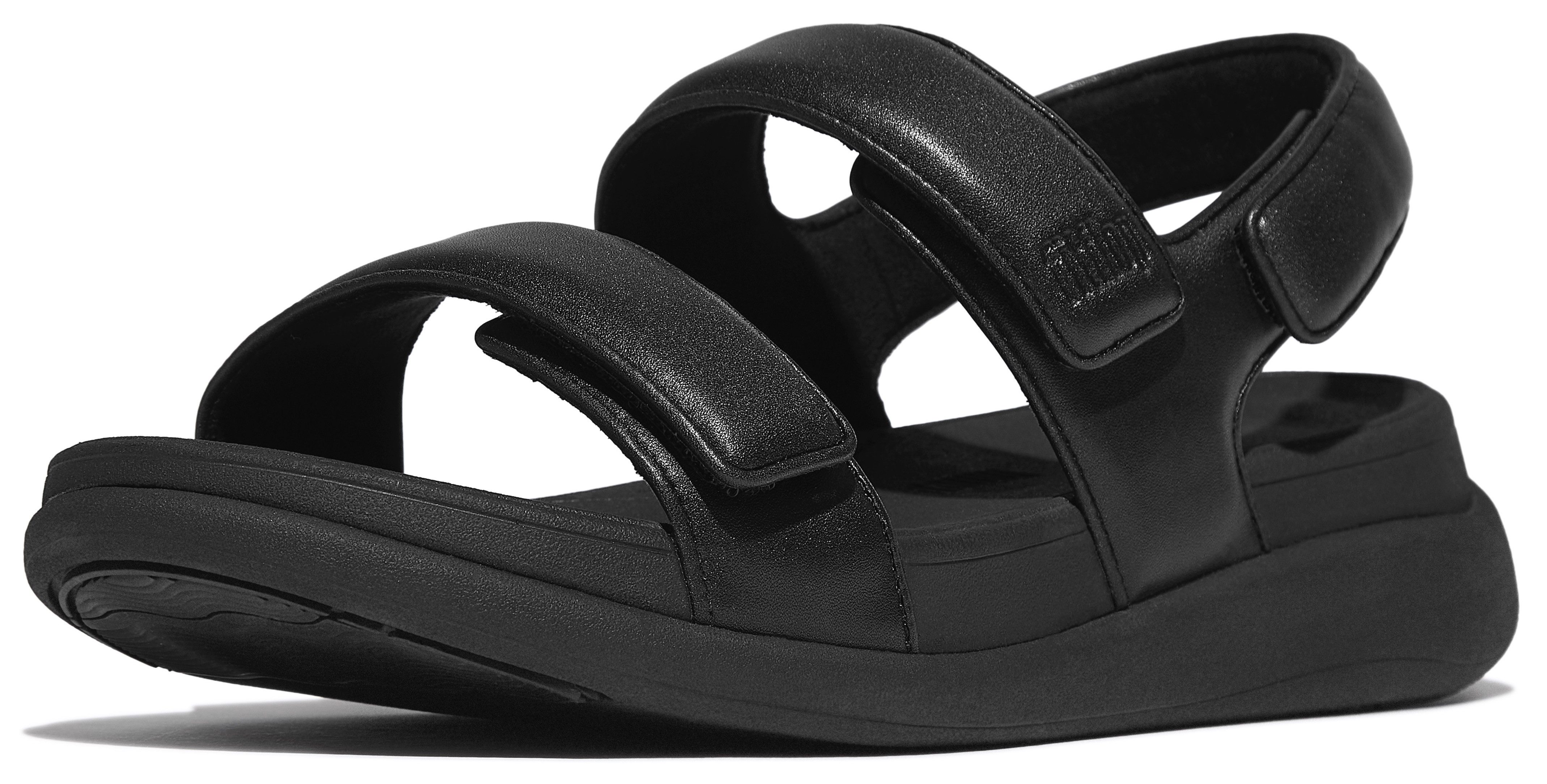 Fitflop Sandalen F-MODE GO , wig sandaal, klittenbandschoen, zomerschoen met uitstekende demping
