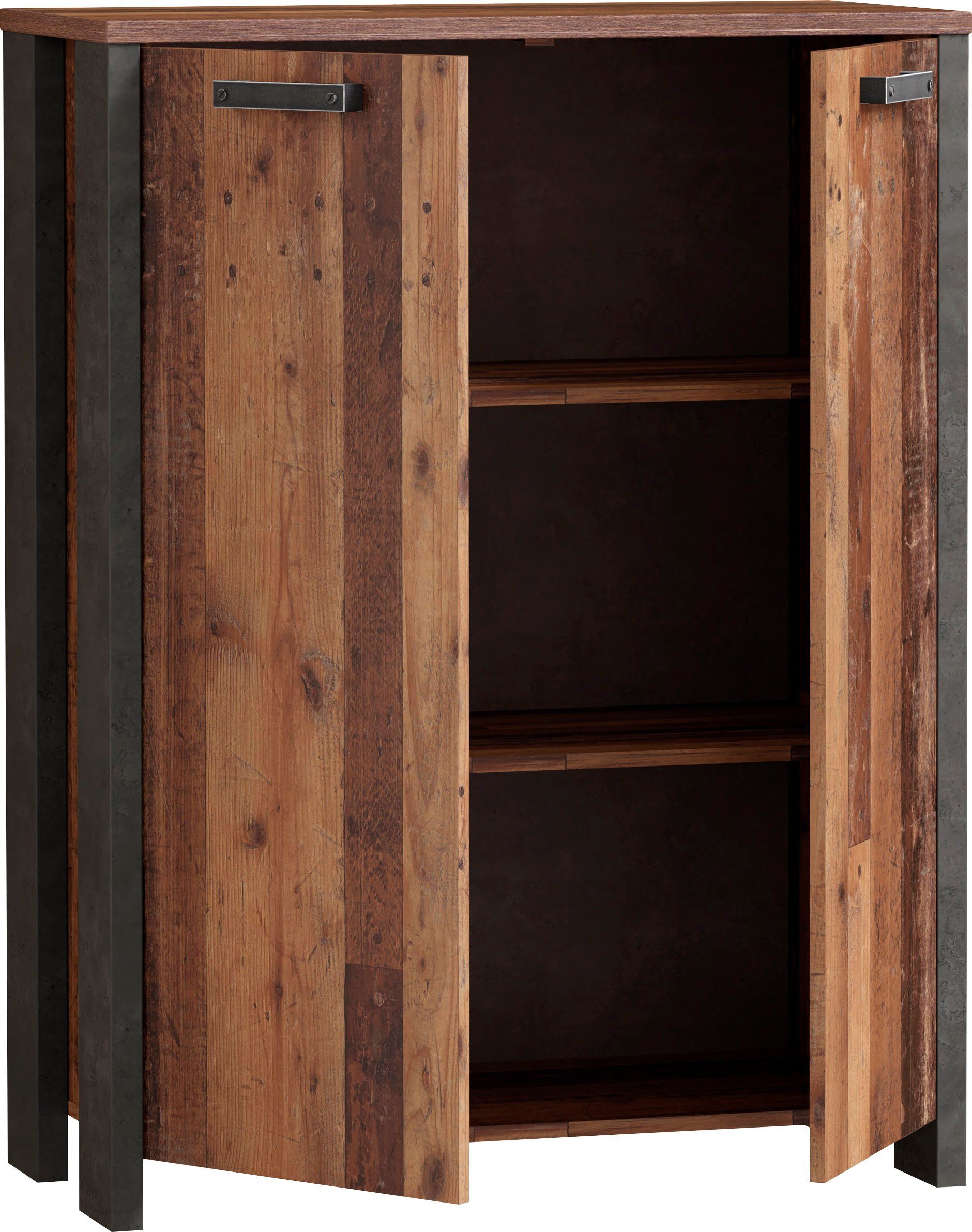 FORTE Kast Clif Dossierkast in industriële stijl, breedte 86 cm x hoogte 115 cm