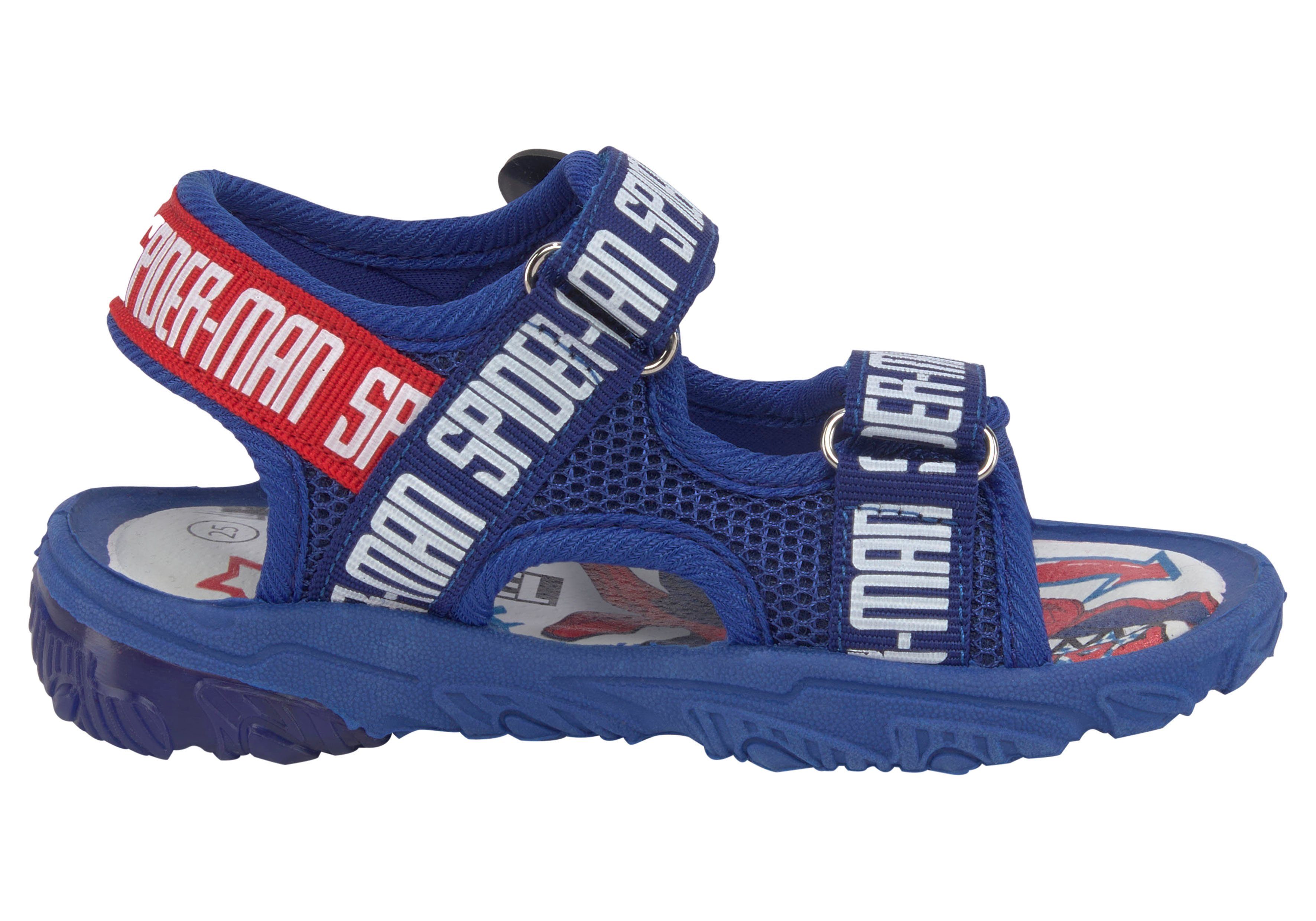Disney Sandalen Spiderman met coole knipperfunctie en klittenbandsluitingen