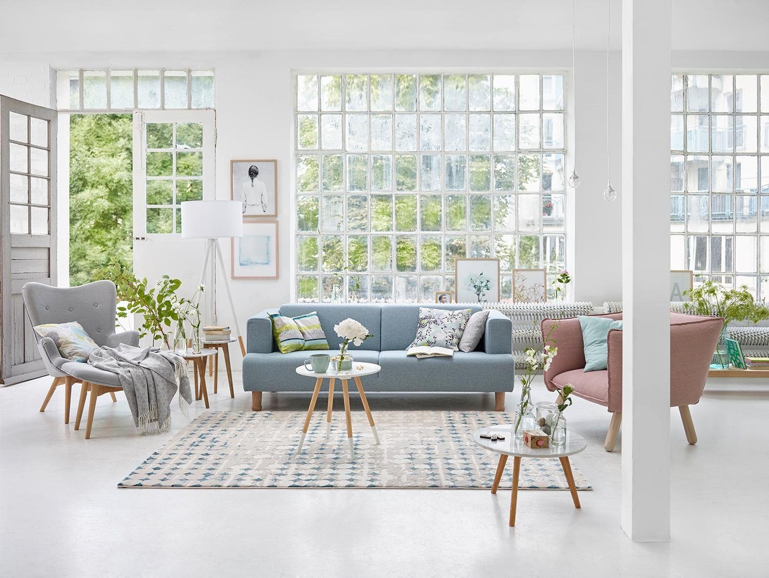 Esprit Vloerkleed Velvet Spots ESP-3352 Kortpolig, hoog-laag structuur, woonkamer, slaapkamer