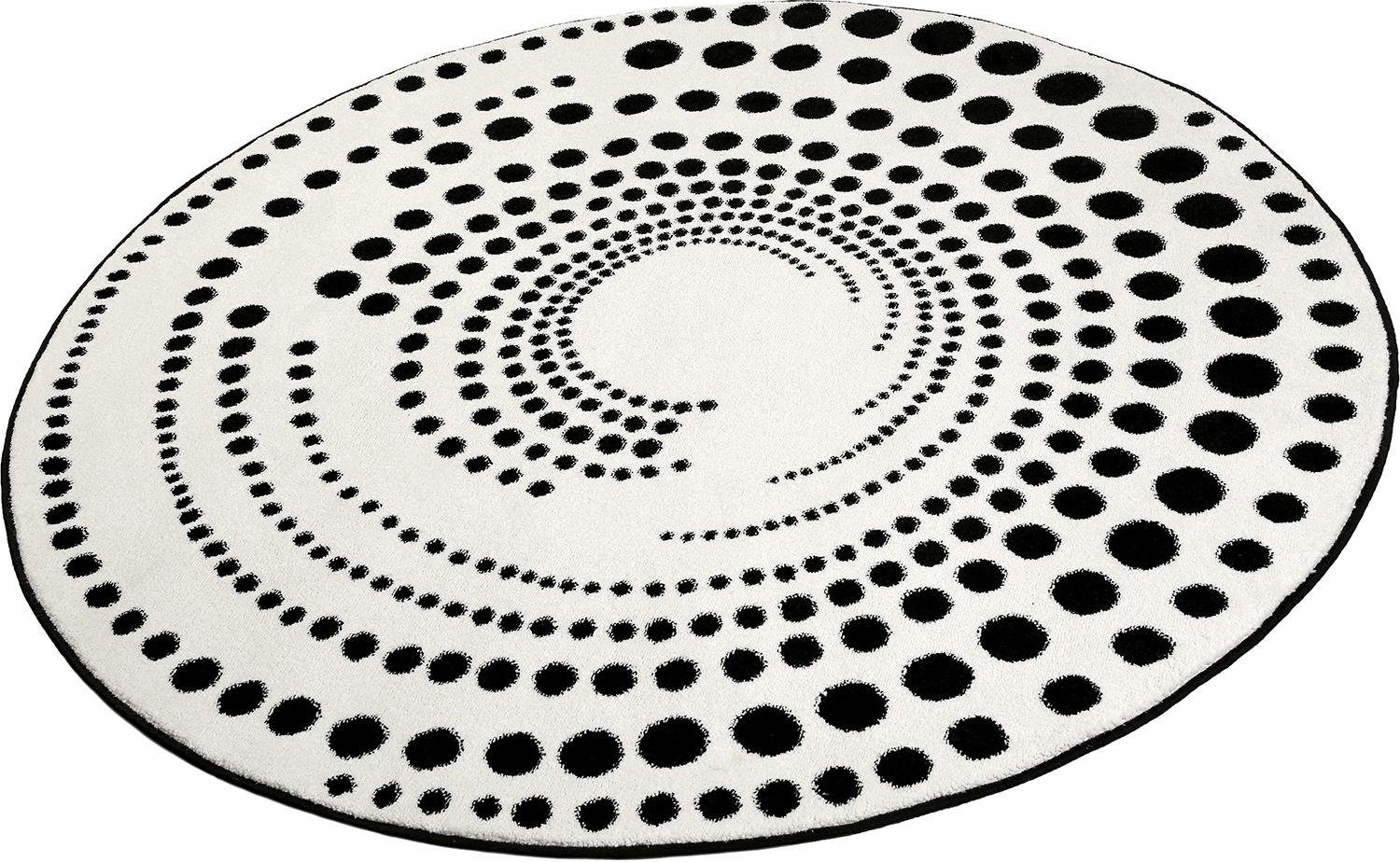 Esprit Vloerkleed Eddy ESP-3249 moderne vloerkleden maat Ø 150 cm x 13 mm wit