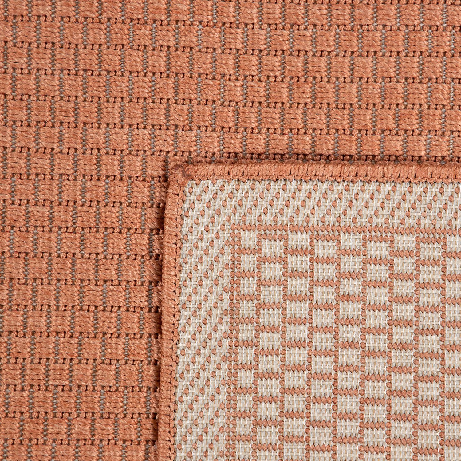 Paco Home Vloerkleed Timber 125 Platweefsel, sisal look, geschikt voor binnen en buiten, woonkamer