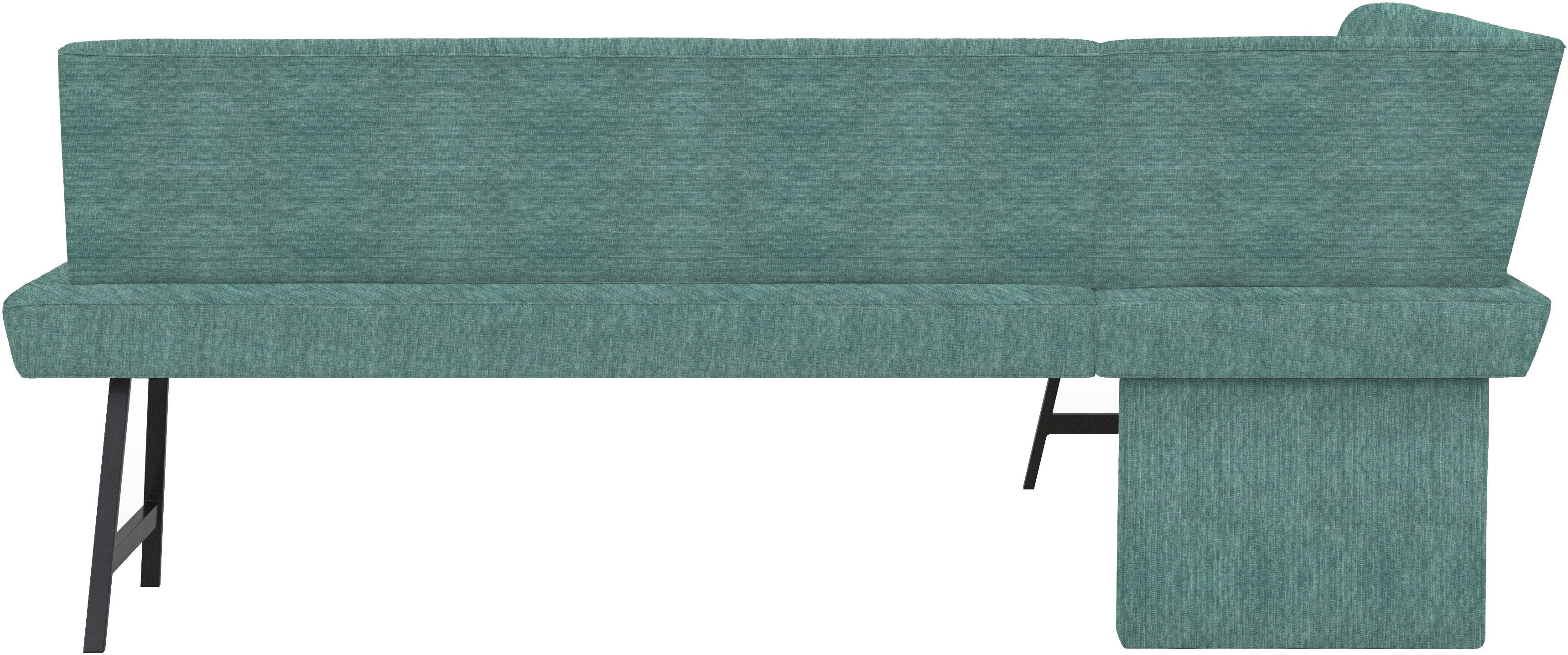 Home affaire Eethoek Sava Hoekbank met nosagvering in de zitting, massief eiken tafel (set, 4-delig)