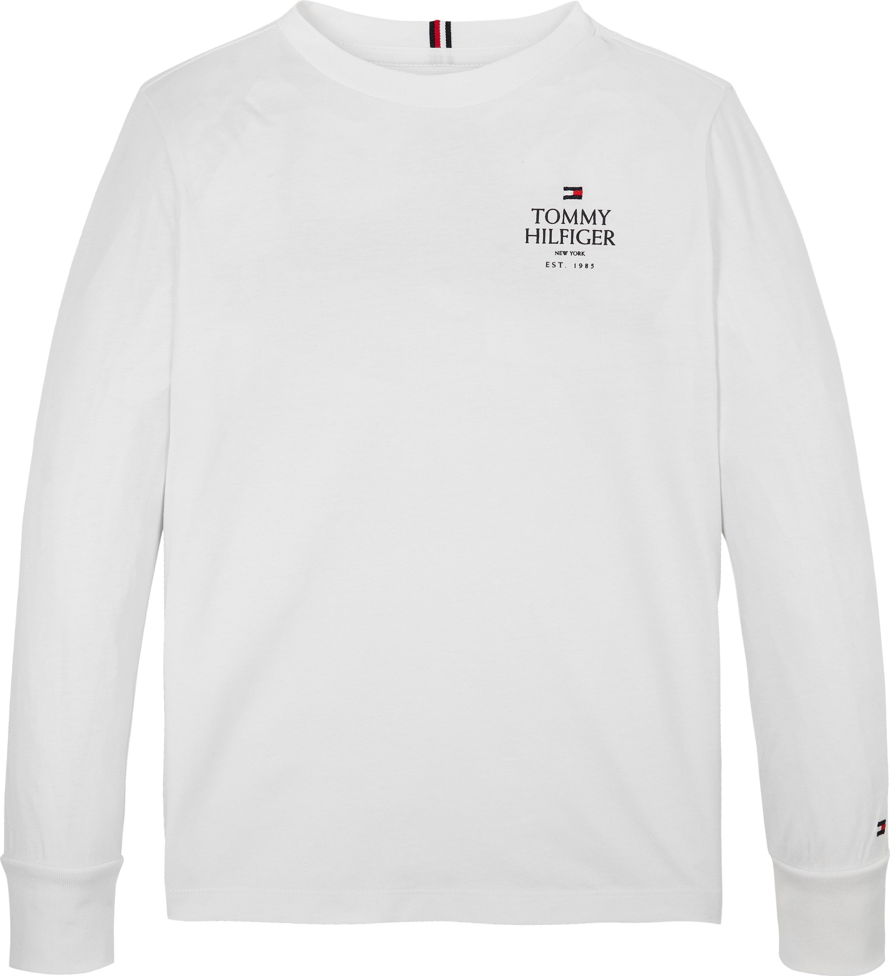 Tommy Hilfiger Shirt met lange mouwen met logo op borsthoogte