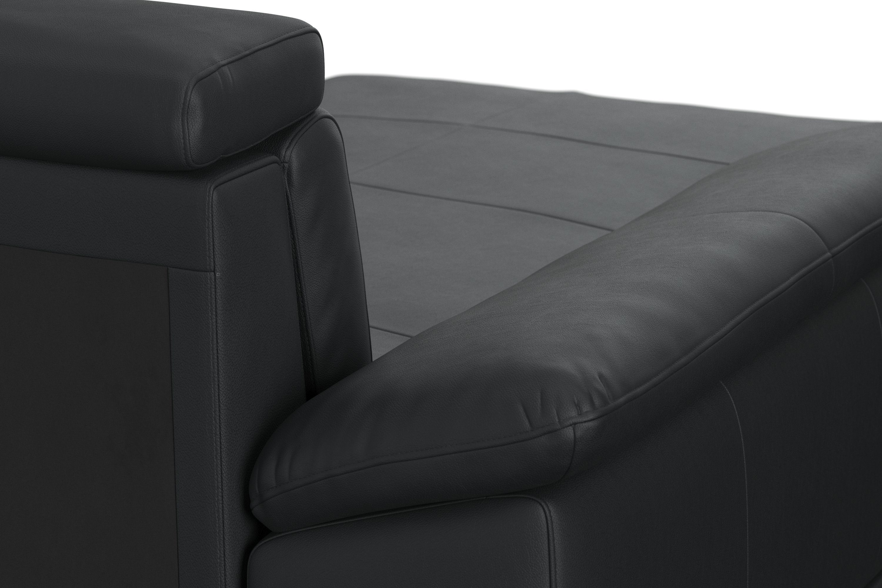 sit&more Zithoek Cabrio U-vorm, met zitdiepteverstelling, arm- en hoofdsteunverstelling