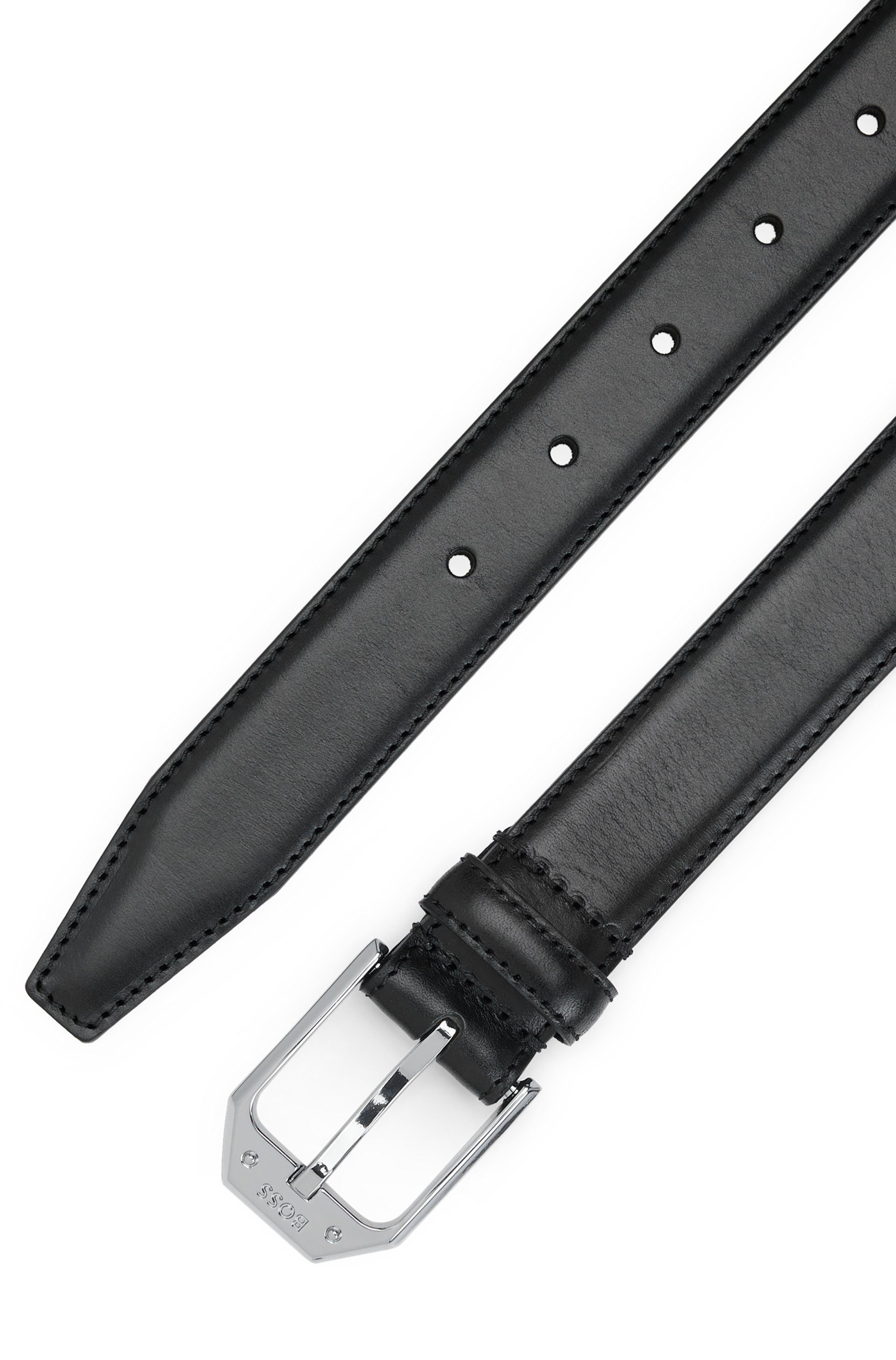Boss Leren riem Jemio_Sz40 met boss-opdruk