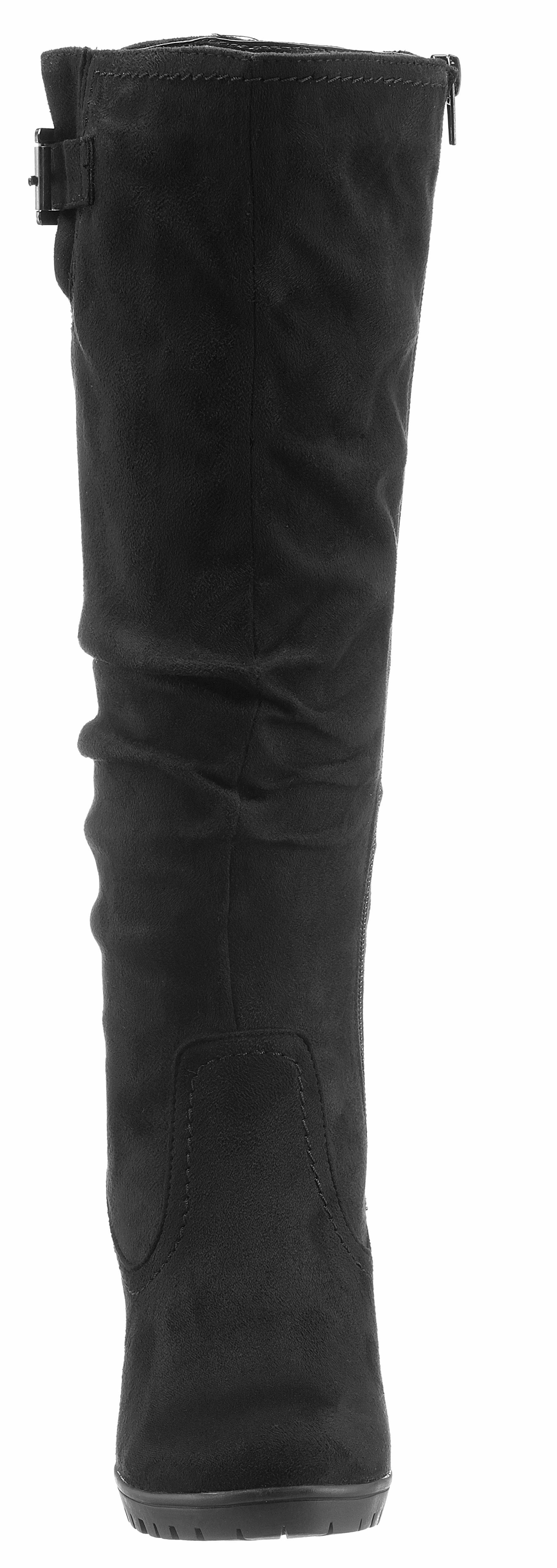 Aniston SHOES Laarzen met plooien aan de slouchy schacht - nieuwe collectie