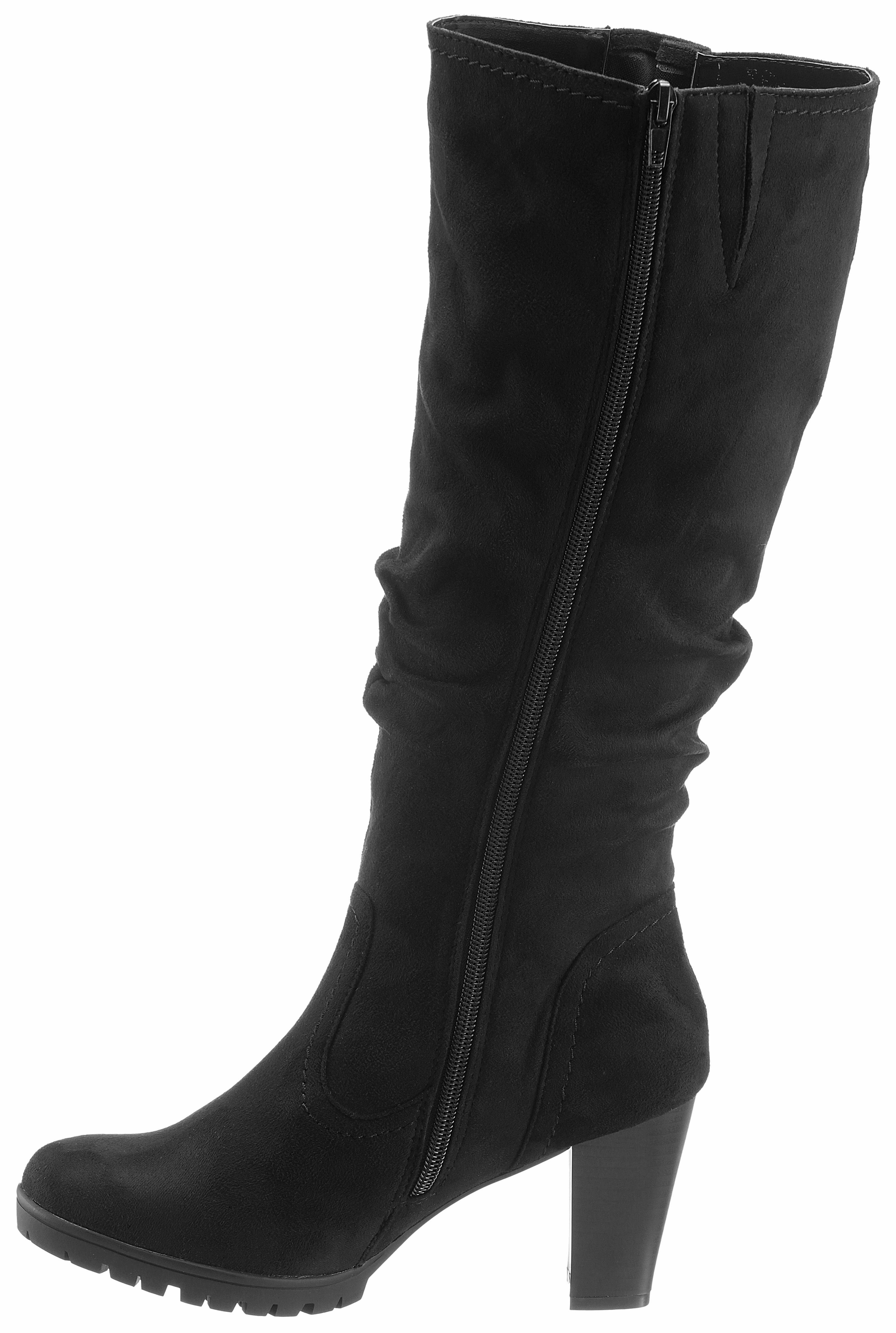Aniston SHOES Laarzen met plooien aan de slouchy schacht - nieuwe collectie