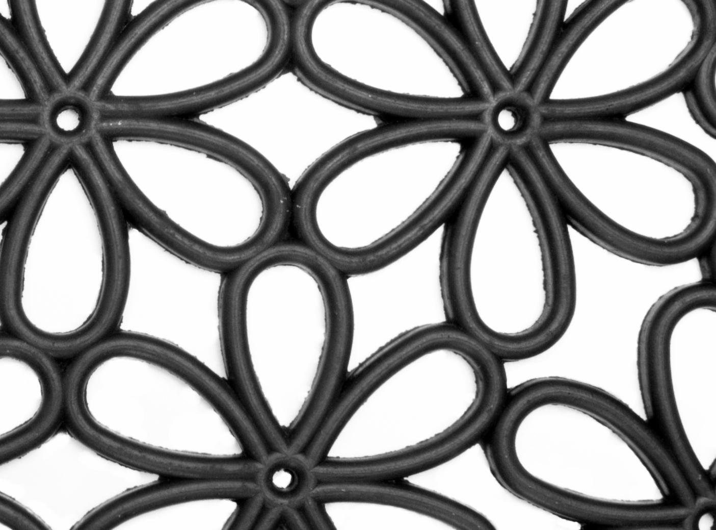 Andiamo Mat Nabucco 1 Rubber voetmatten, gietijzer look, geschikt voor binnen en buiten