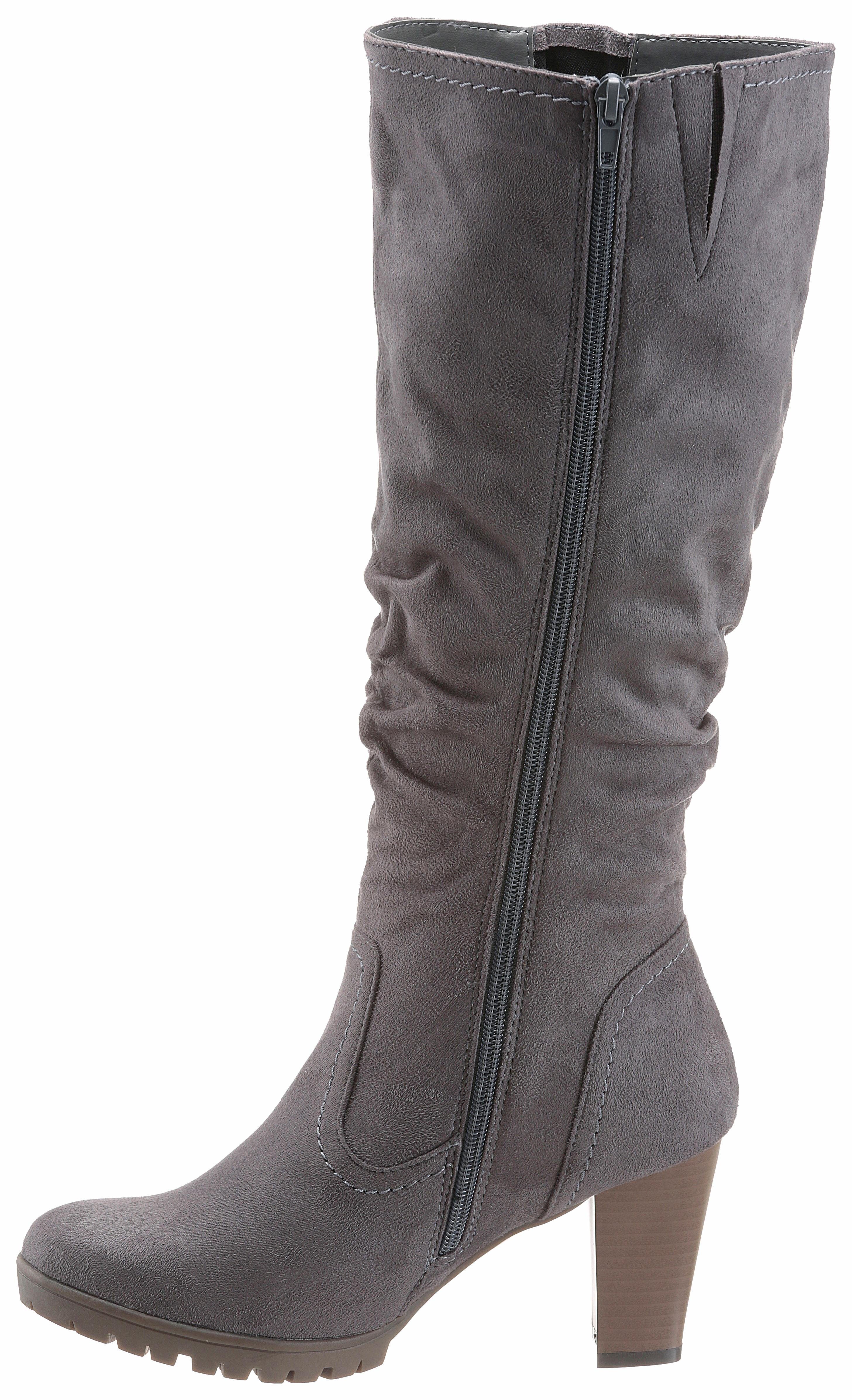Aniston SHOES Laarzen met plooien aan de slouchy schacht - nieuwe collectie