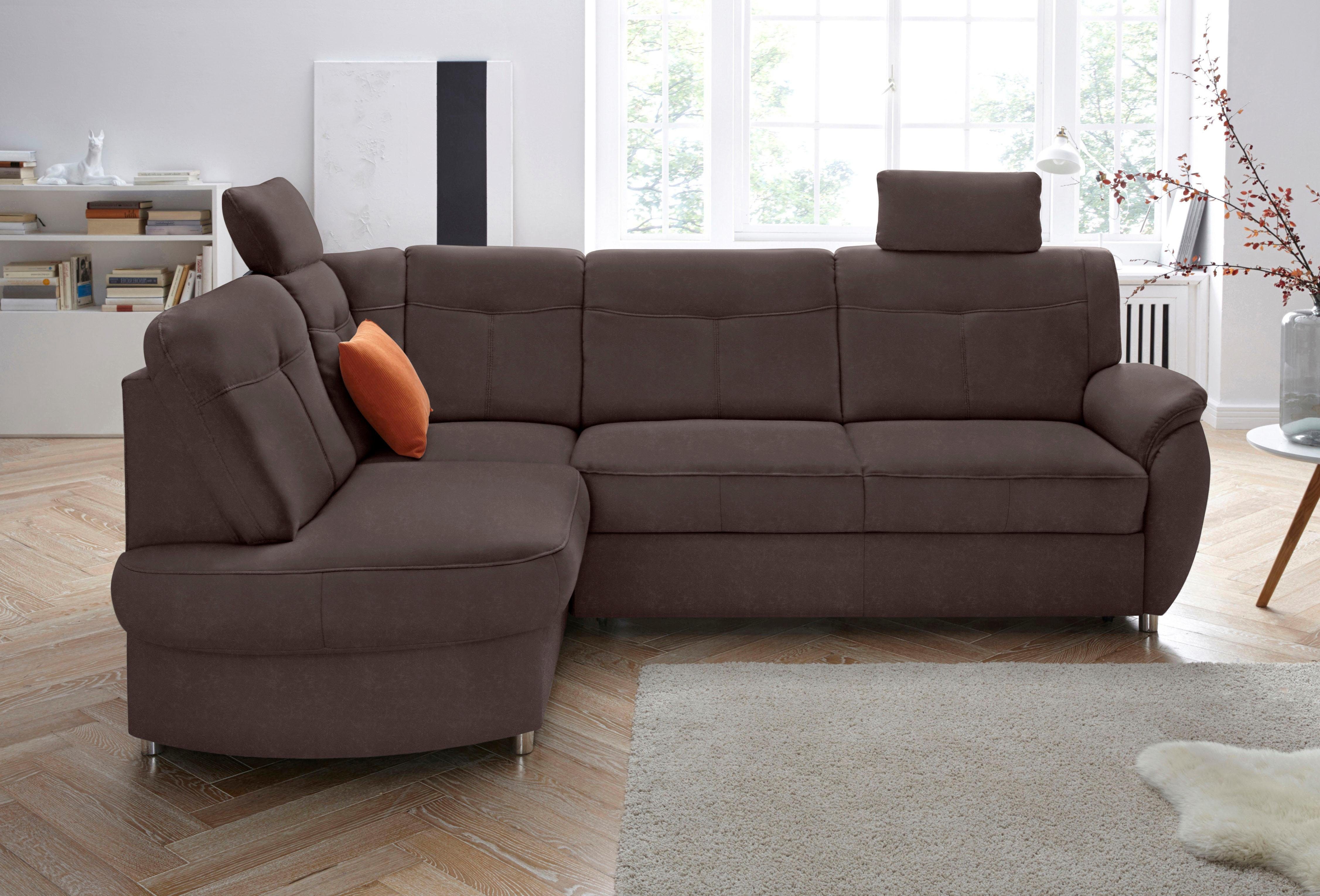 Sit&more Hoekbank Sonoma L-vorm naar keuze met slaapfunctie en bedkist