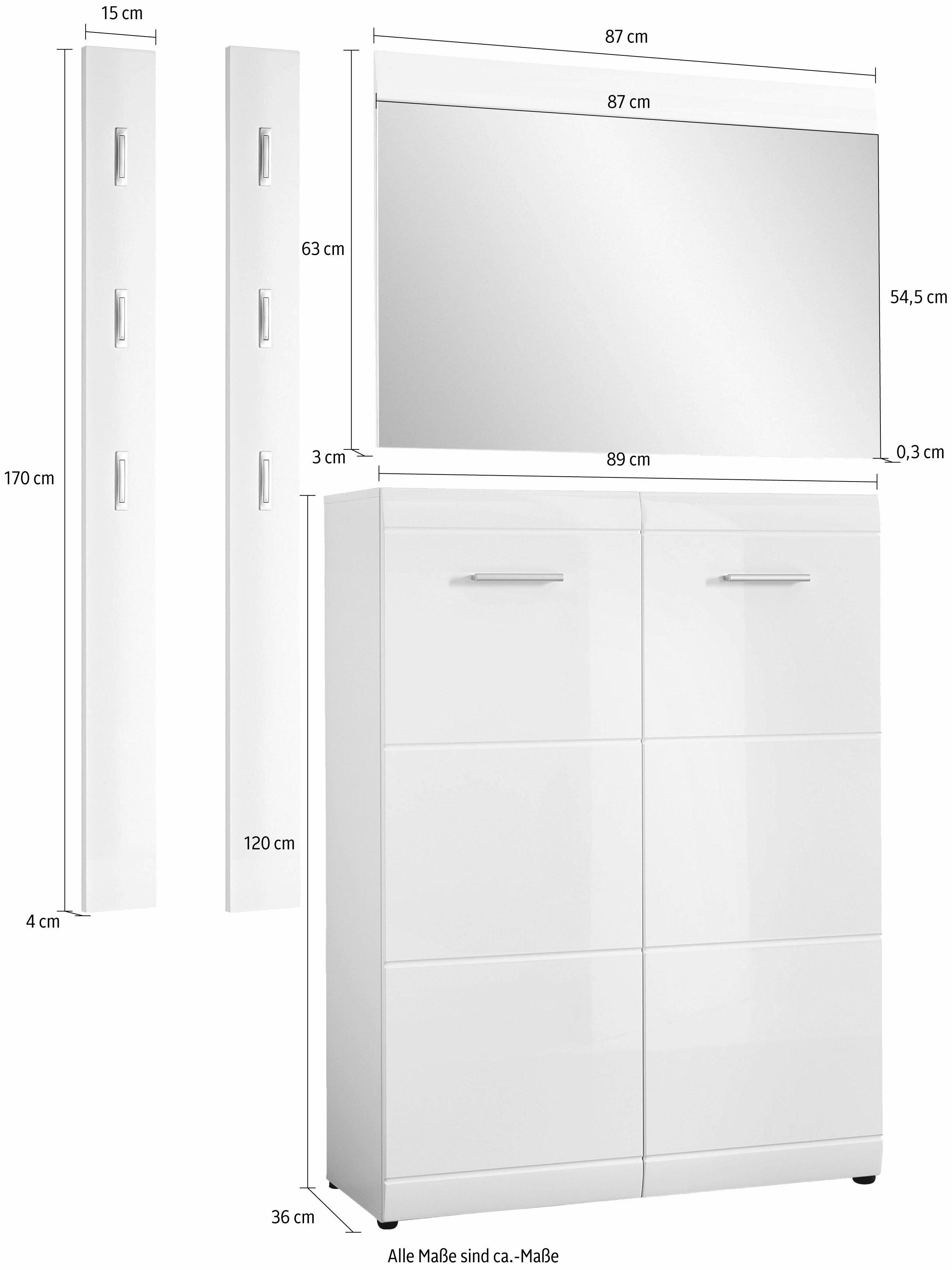 GERMANIA Halmeubelset Adana (set, 4-delig)