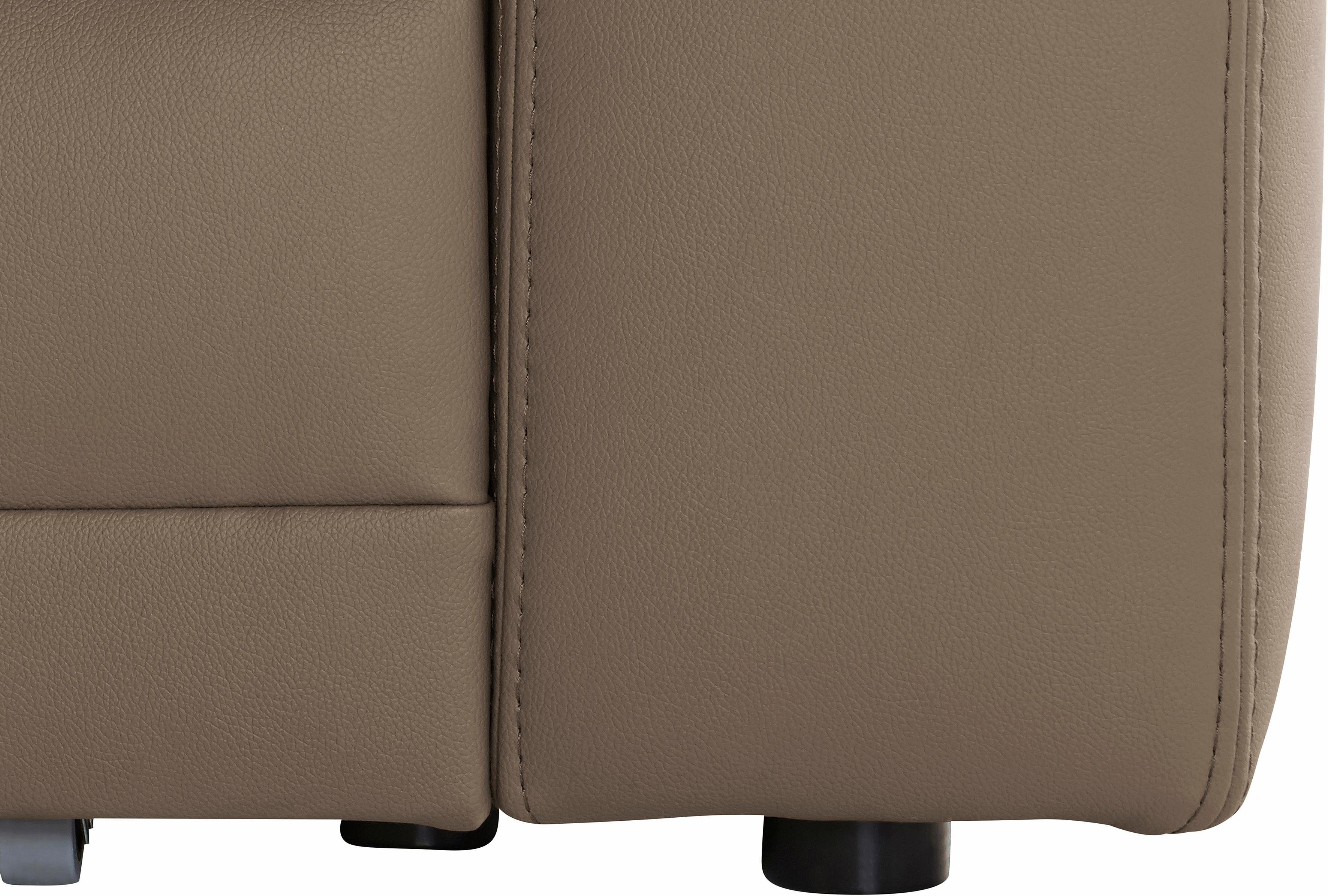exxpo - sofa fashion Hoekbank Lotos, comfortabel en functioneel, L-vorm met verstelbare hoofdsteun resp. rugleuning, naar keuze met slaapfunctie