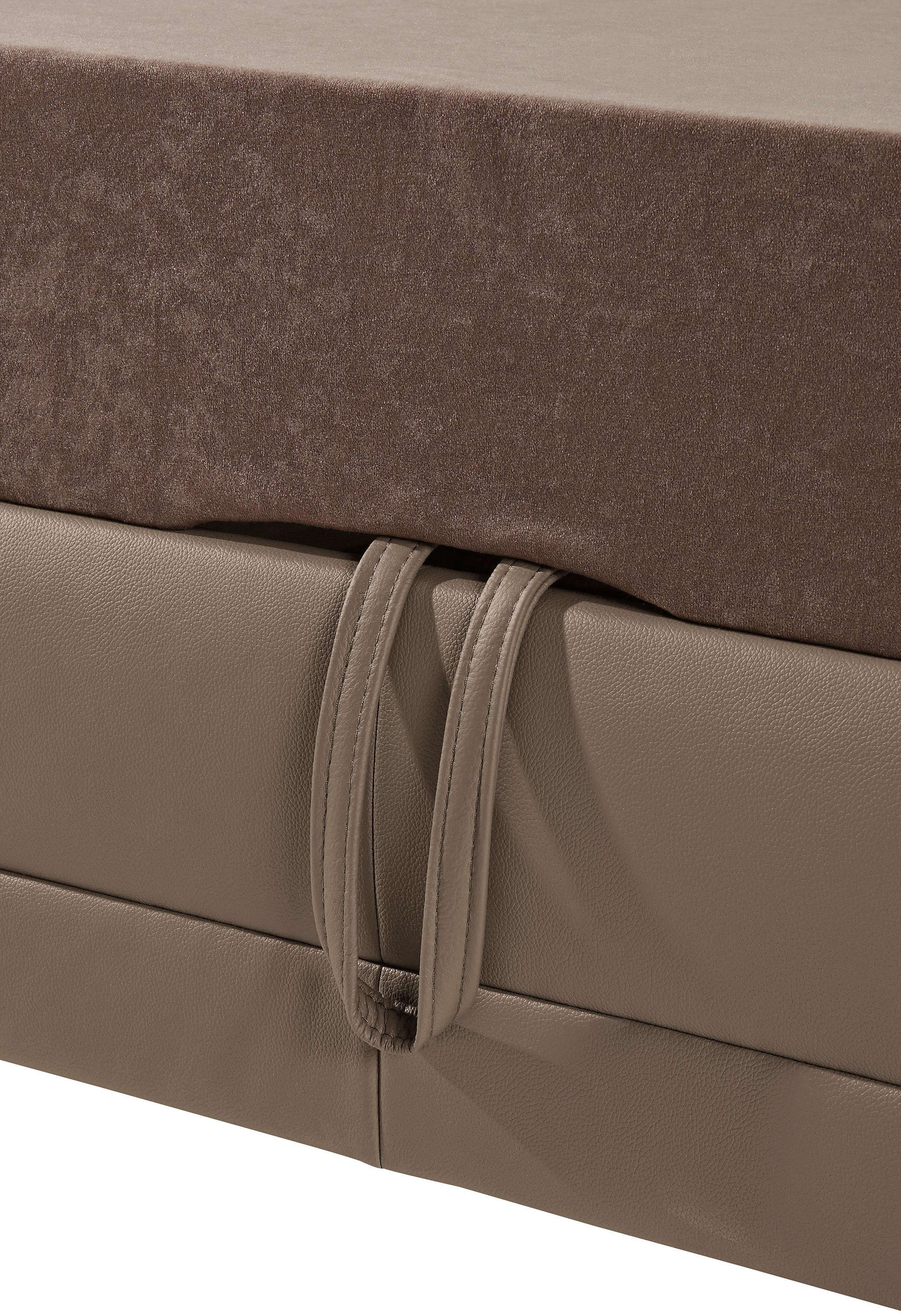 exxpo - sofa fashion Hoekbank Lotos, comfortabel en functioneel, L-vorm met verstelbare hoofdsteun resp. rugleuning, naar keuze met slaapfunctie
