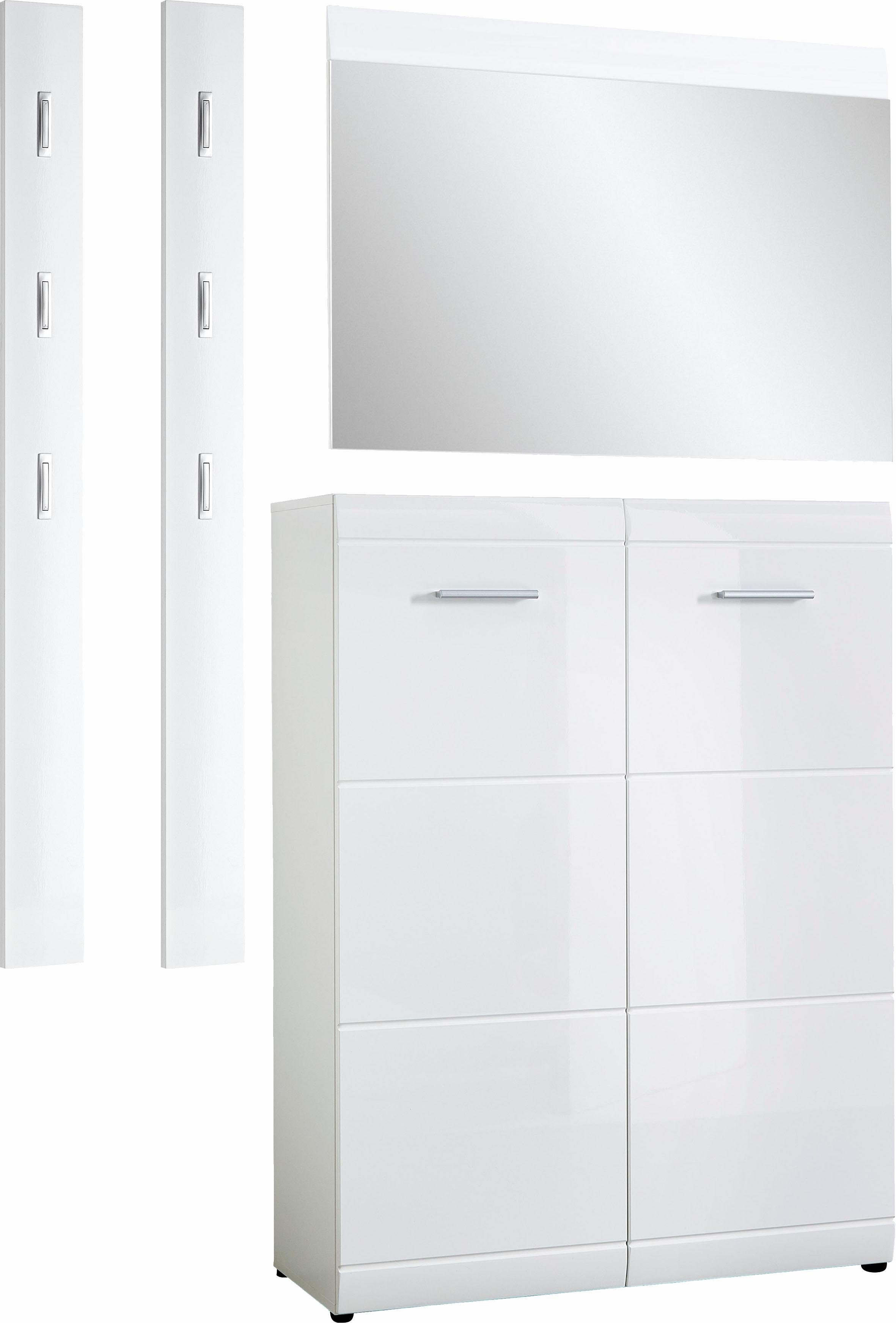 GERMANIA Halmeubelset Adana (set, 4-delig) wandkapstokken wit