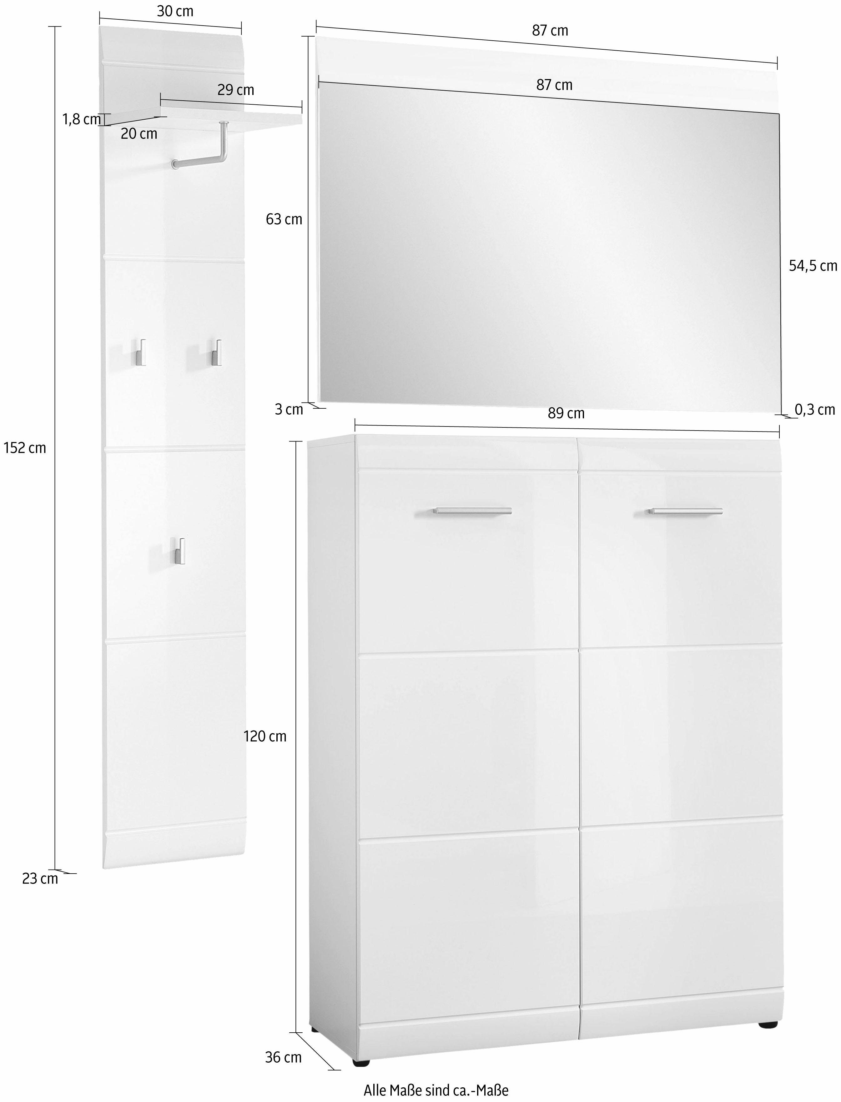 GERMANIA Halmeubelset Adana (set, 3-delig)