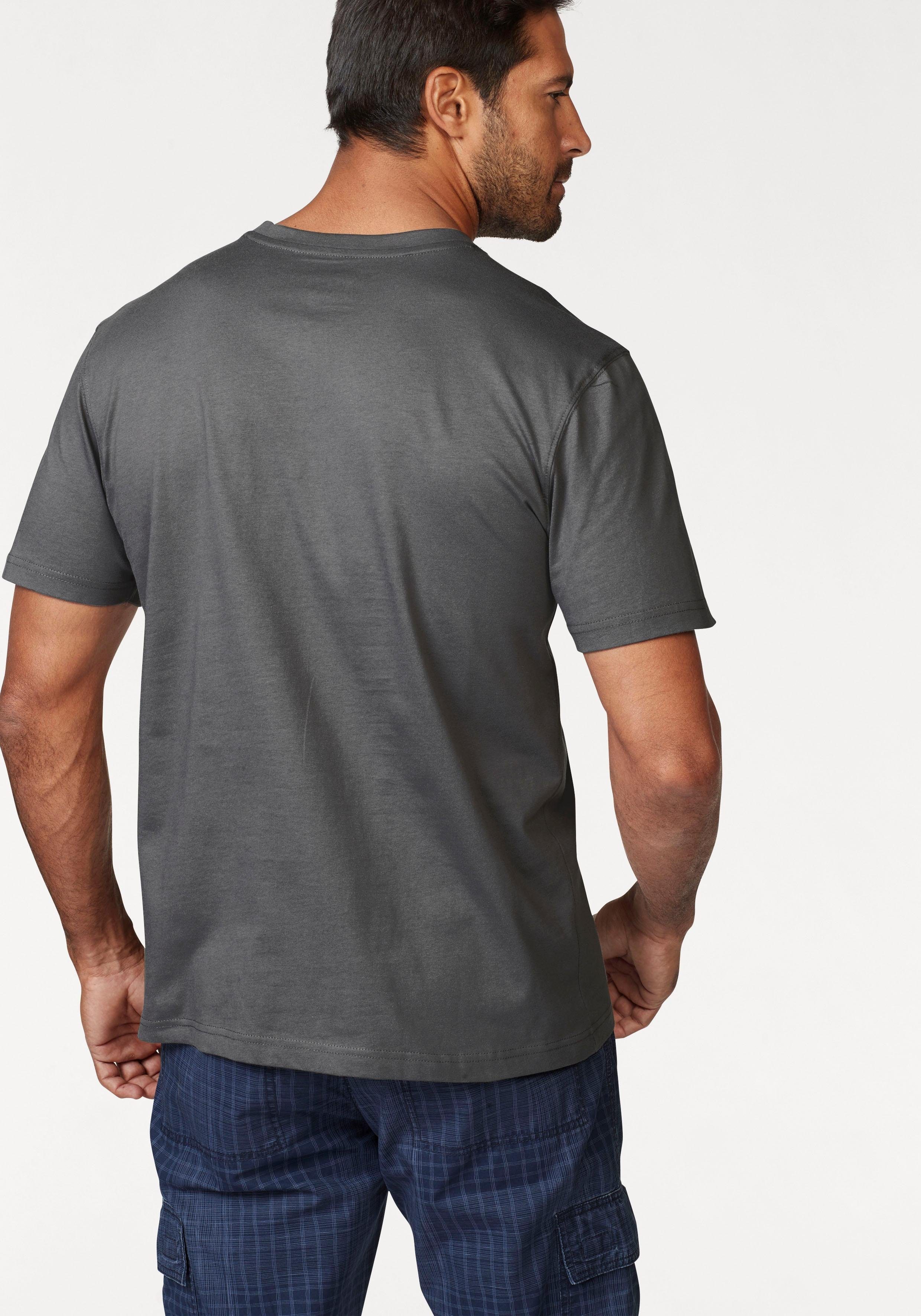 Man's World T-shirt Korte mouwen, met stijlvolle print, ronde hals, van katoen