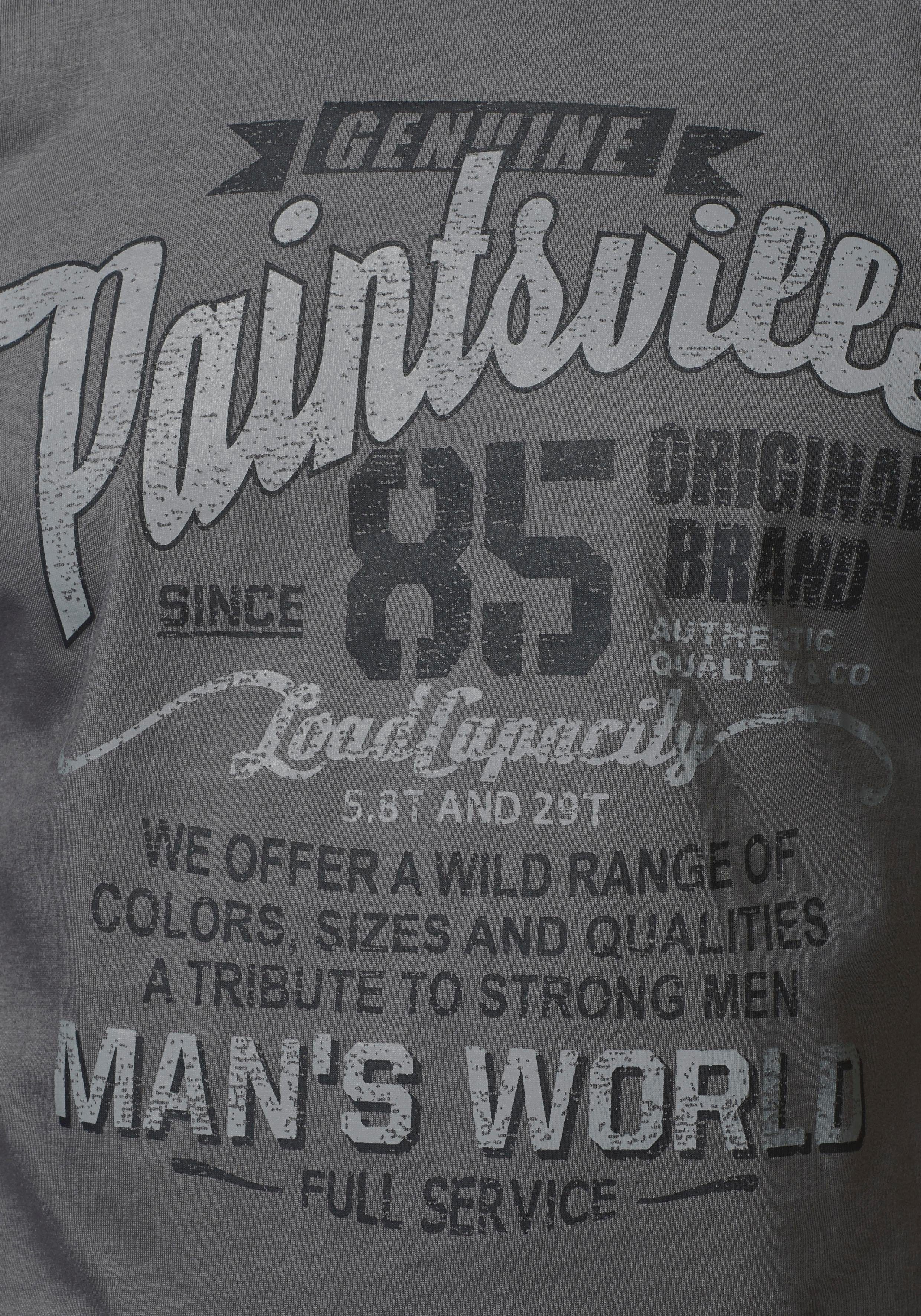Man's World T-shirt Korte mouwen, met stijlvolle print, ronde hals, van katoen