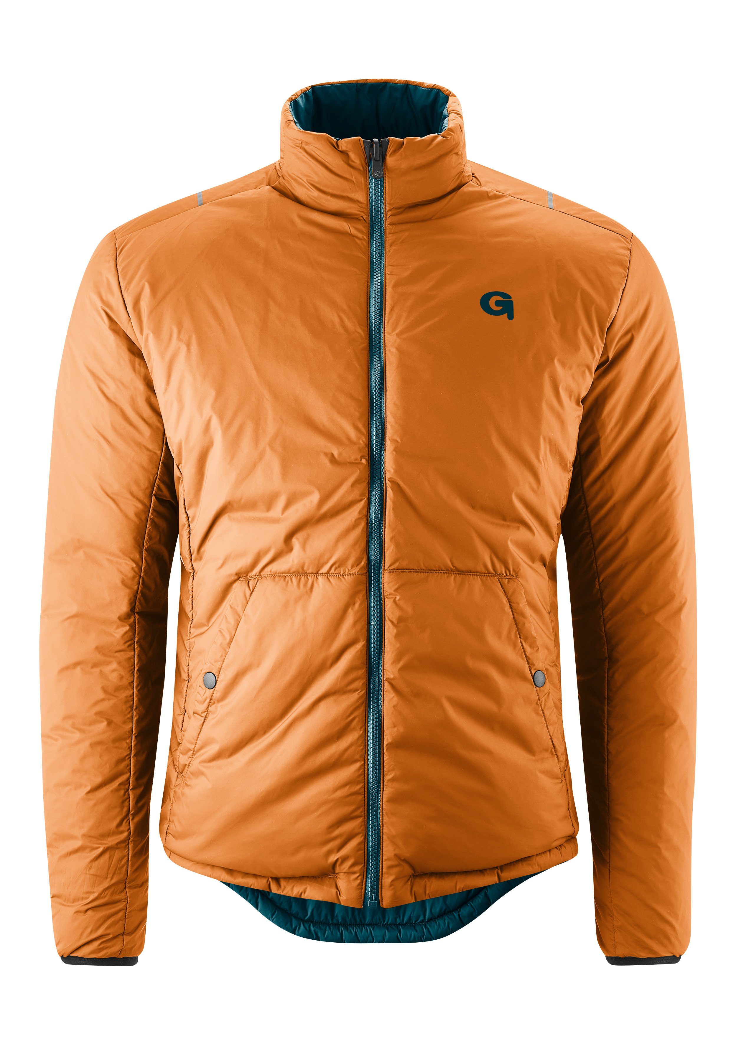 Gonso Fietsjack BEVINCO Heren Primaloft-jack, warme, ademende en winddichte omkeerbare jas